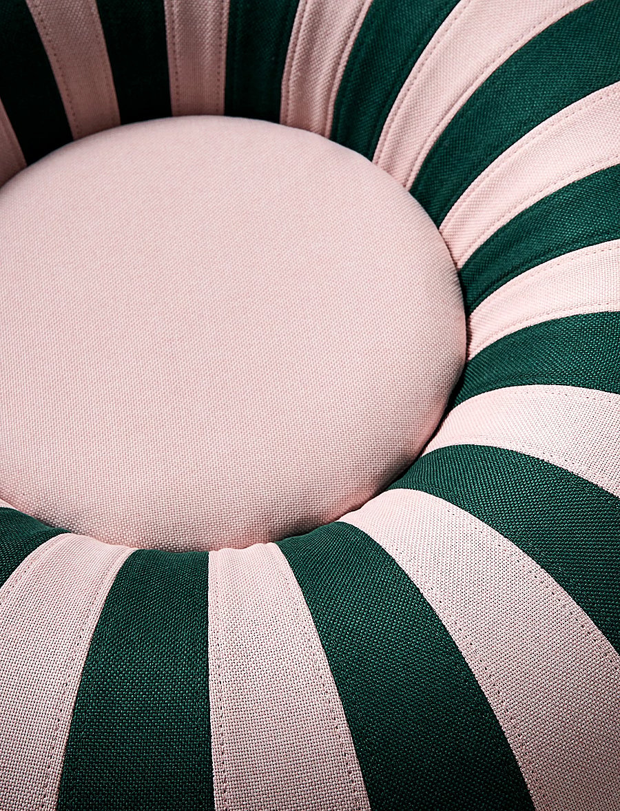 Studio About - FLOAT, SMALL, DARK GREEN/ROSE - poufs - dark green/rose - 4