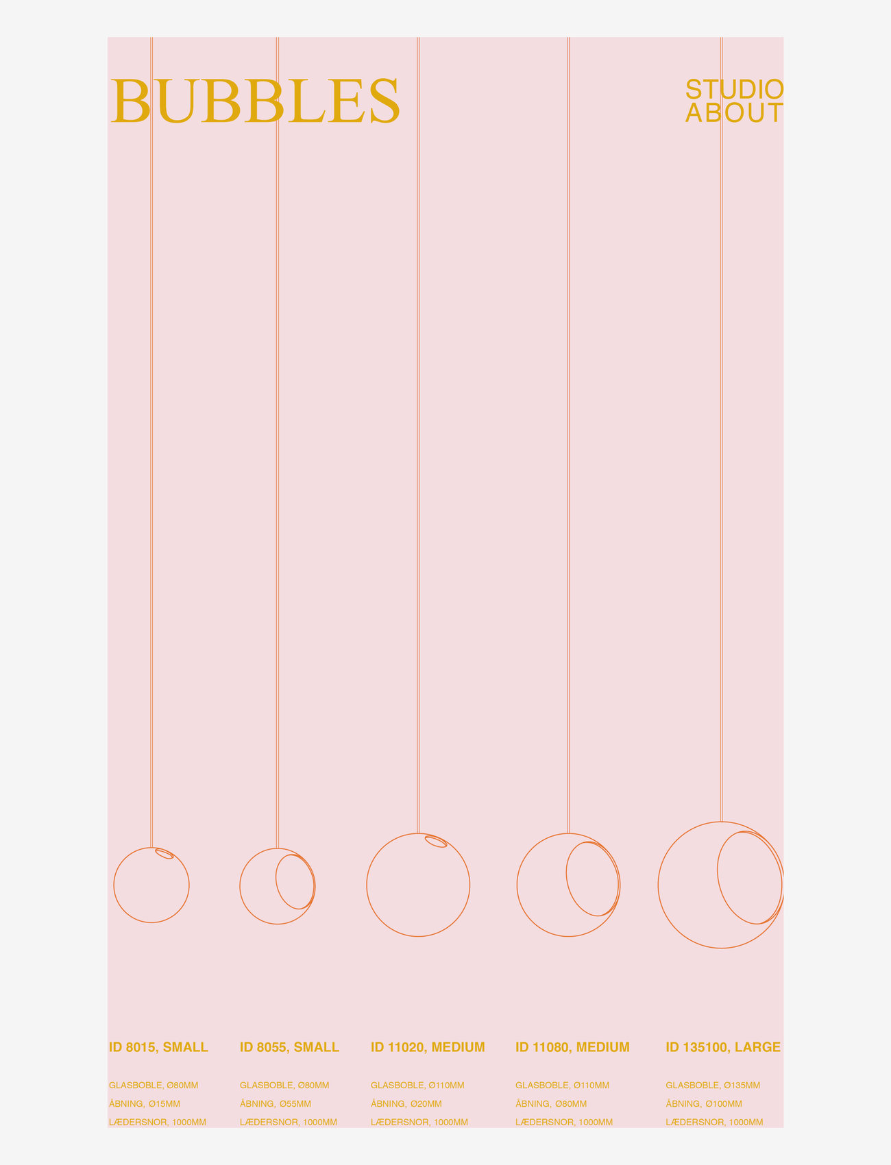 Studio About - HANGING FLOWER BUBBLE - lowest prices - rose - 1