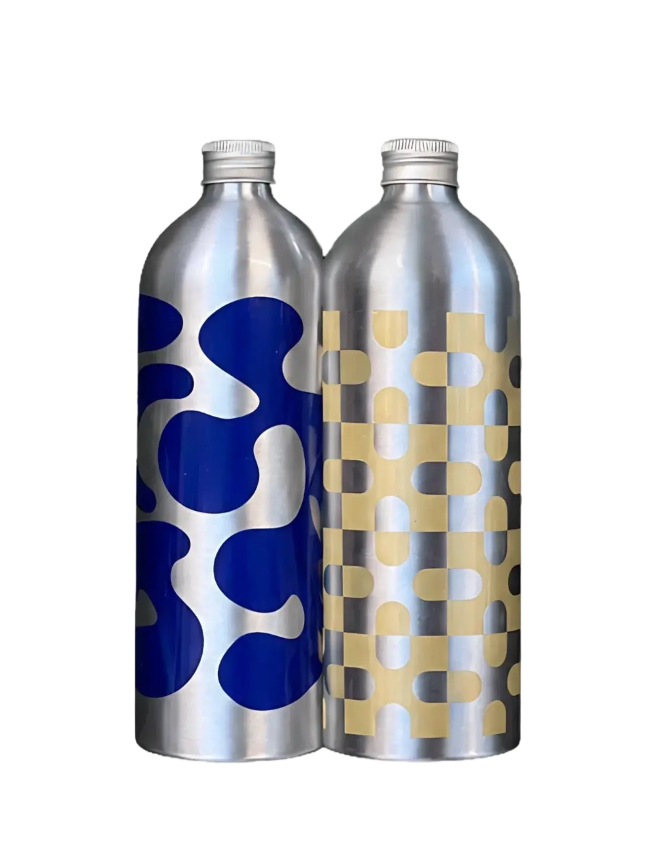 Studio About BOTTLE, LARGE, 2PCS, BLUE/YELLOW - Studio About - BLUE/YELLOW / blue