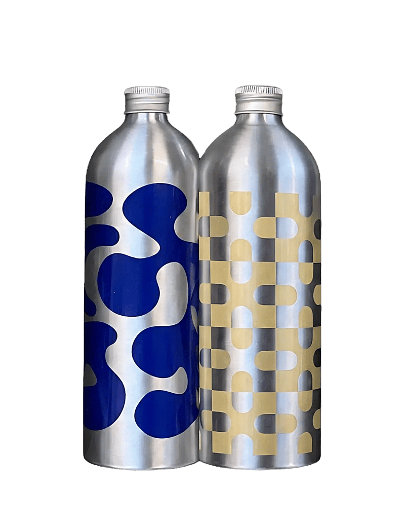 Studio About - BOTTLE, LARGE, 2PCS, BLUE/YELLOW - termosed ja veepudelid - blue/yellow - 1