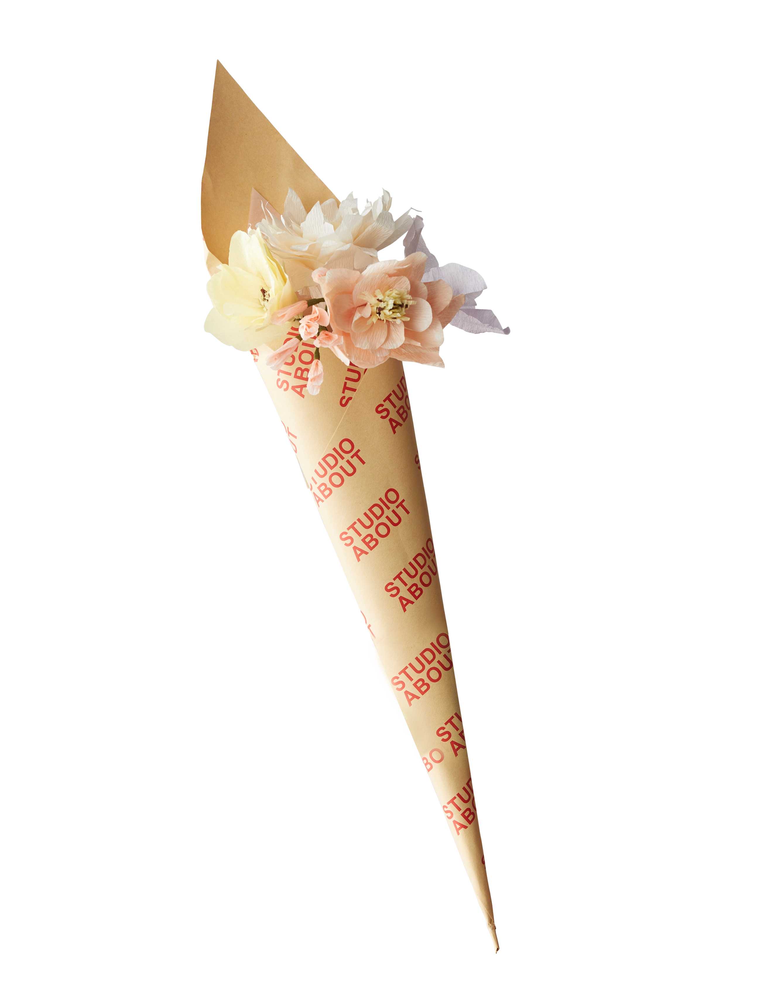 Studio About Paper Flower Bouquet, 5 Pcs, L:55.5 cm, Decoration, Mehrfarbig/gemustert - Flowers, Homeware