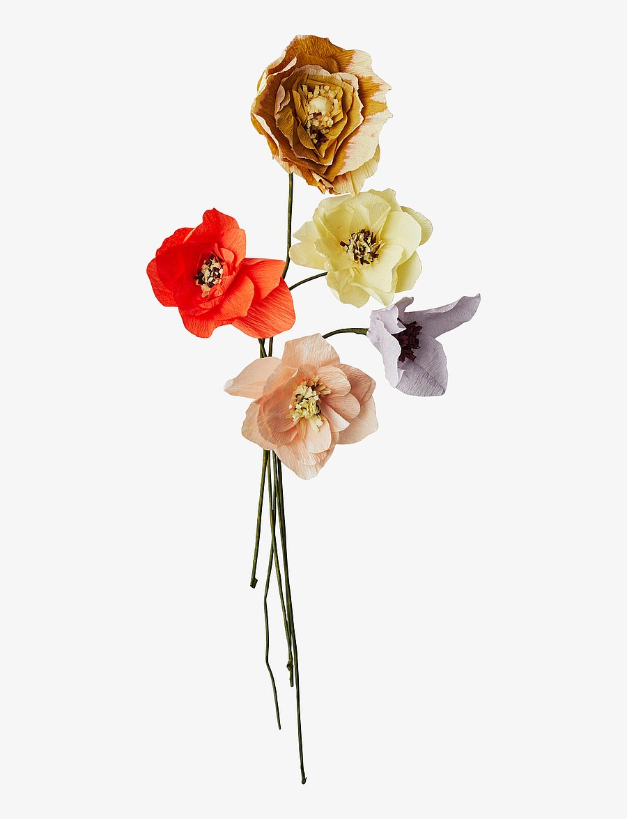 Studio About - PAPER FLOWER BOUQUET, 5 PCS - madalaimad hinnad - multi color - 1