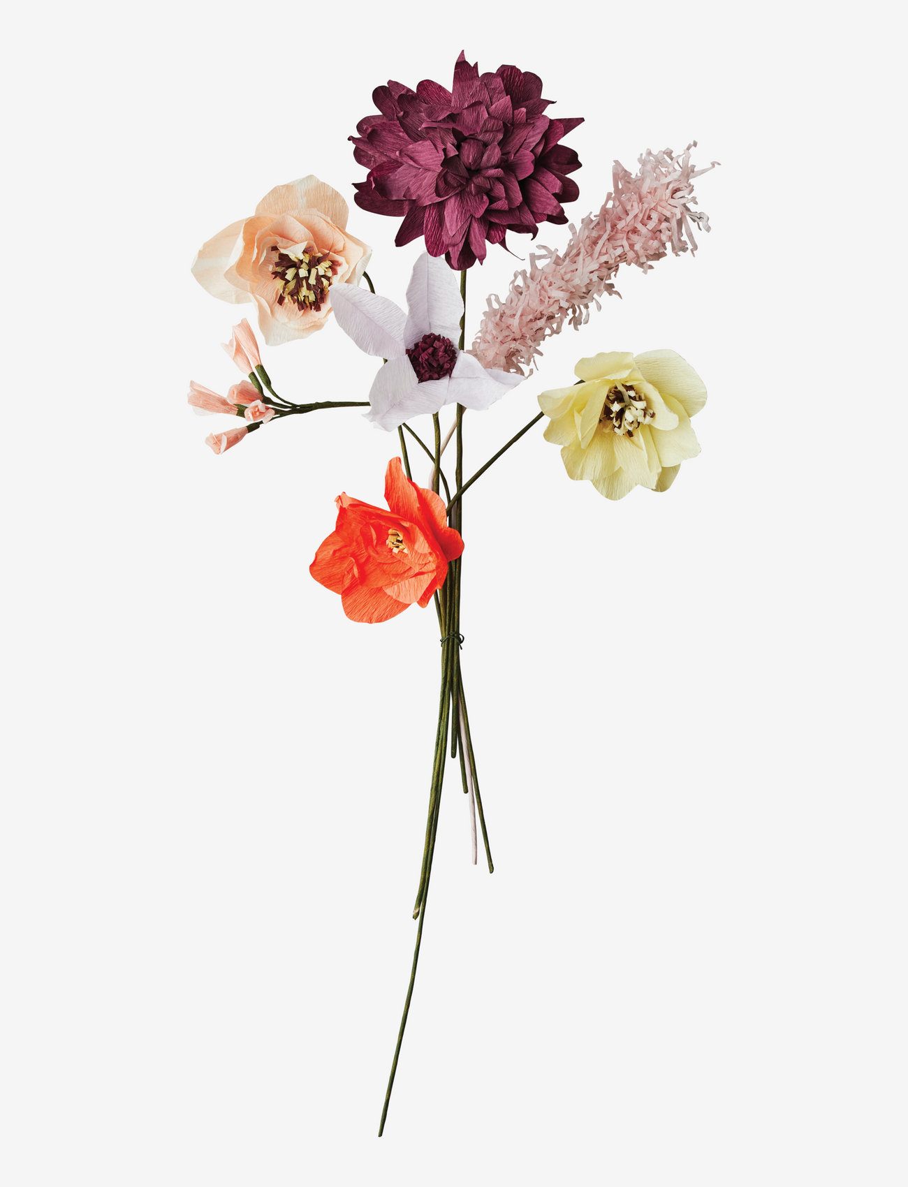 Studio About Paper Flower Bouquet, 7 Pcs - Fake flowers 