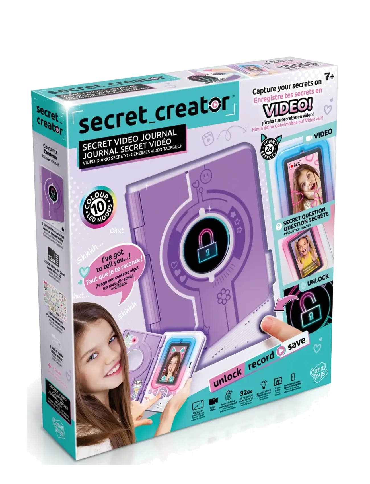 Studio Creator Creator Secret Video Journal, One Size, Purple, Håndværk > Håndværkssæt, Børn