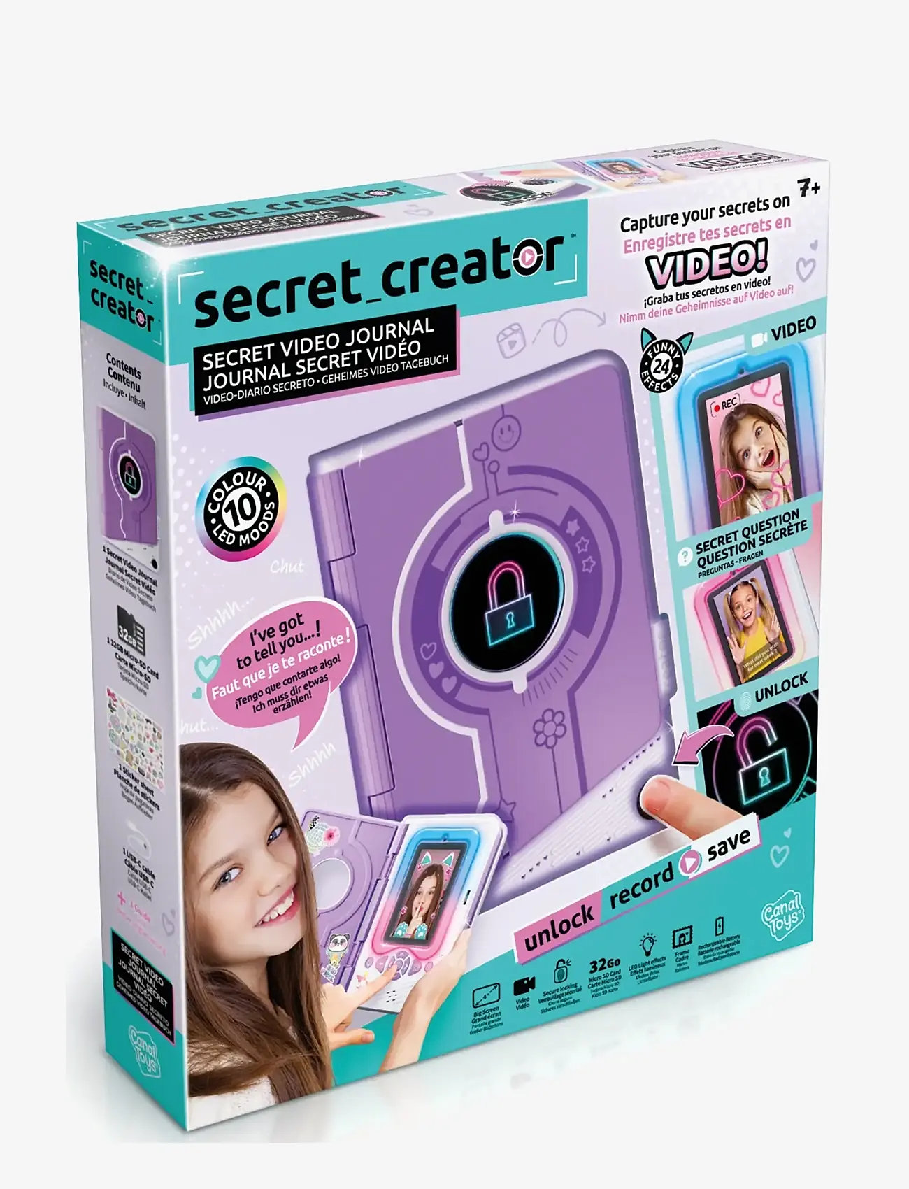 Studio Creator - STUDIO CREATOR Secret Video Journal - kreasæt - multicolor - 0