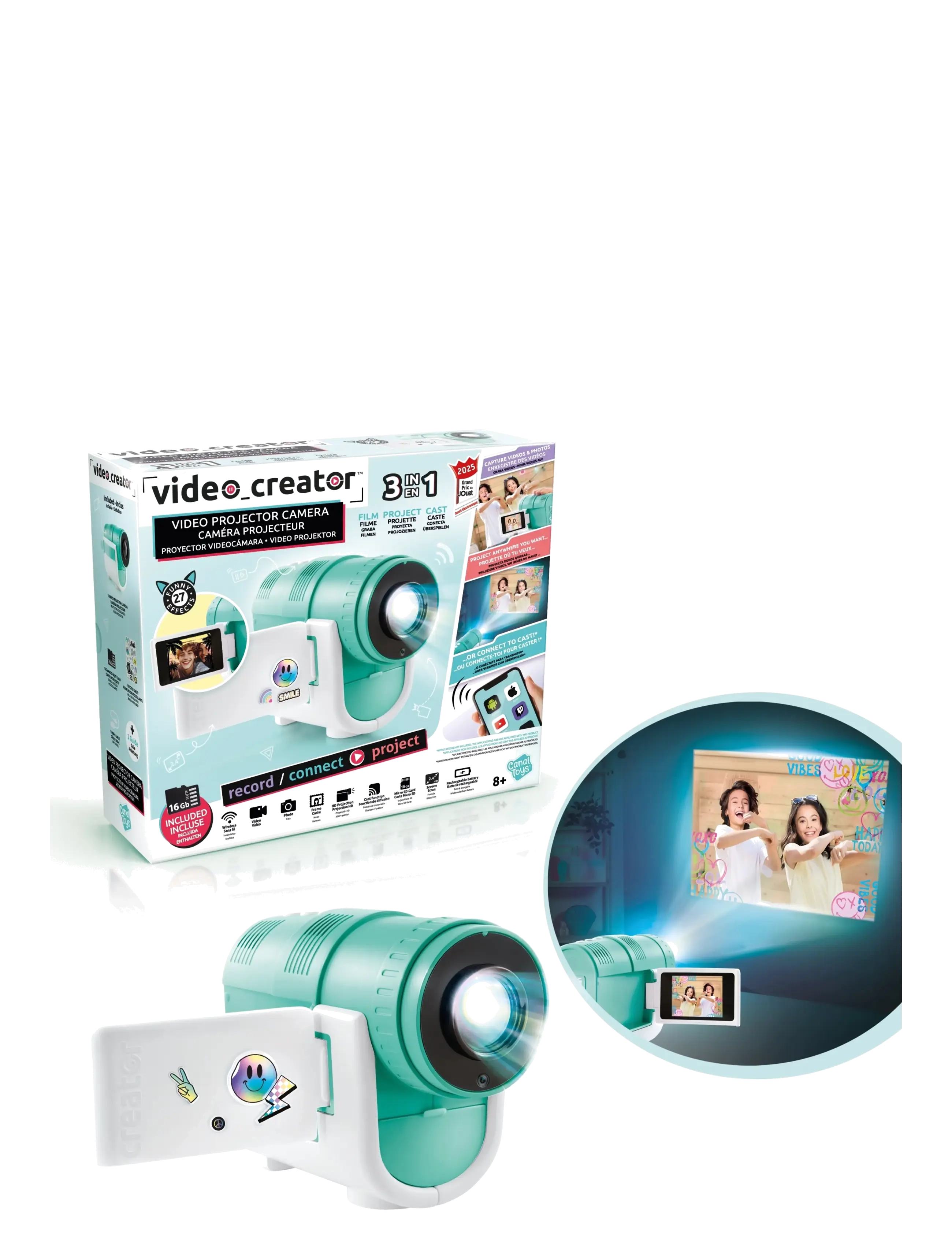 Studio Creator Creator Video Projector Camera, One Size, Green, Legetøj > Electronic & Media, Børn