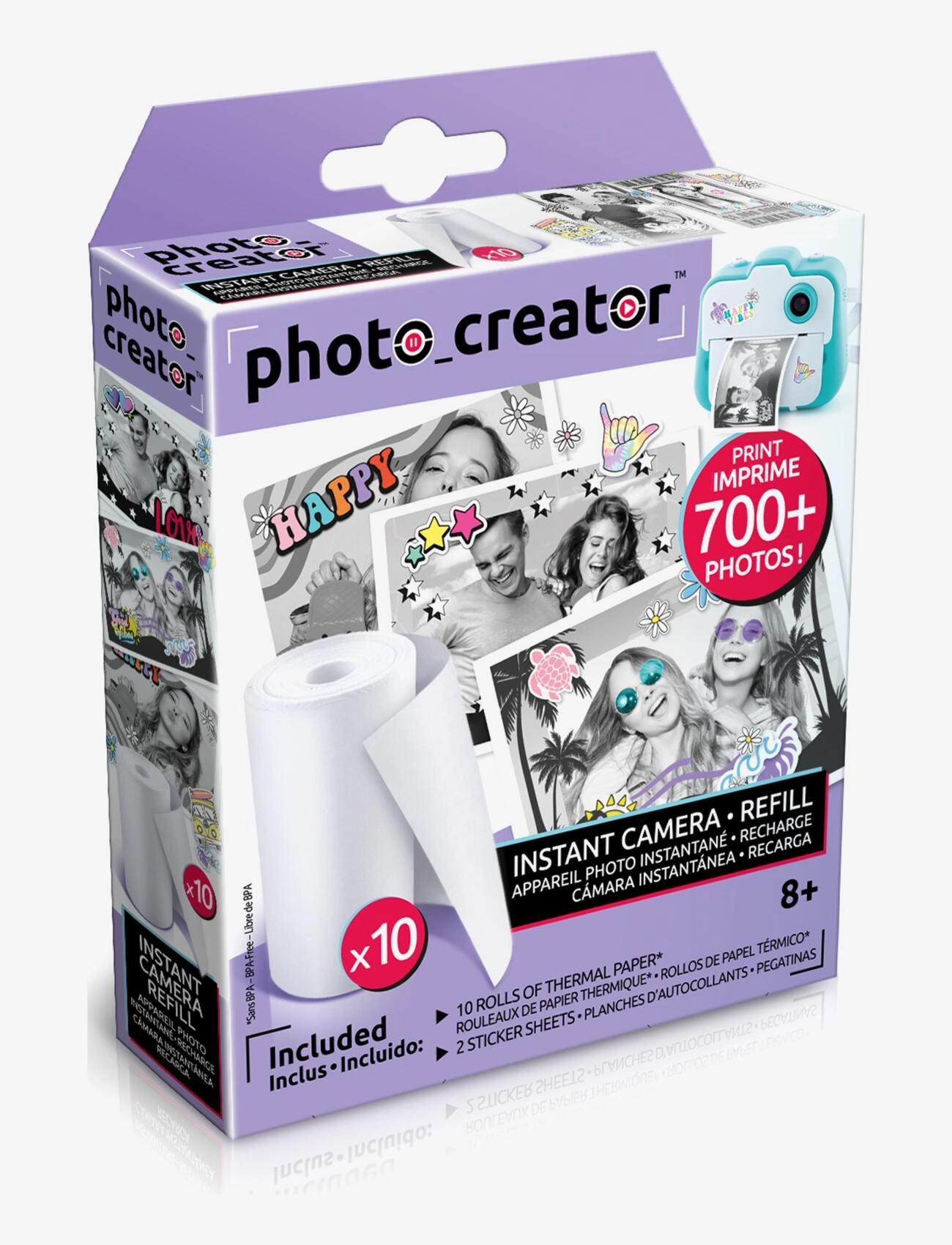 Studio Creator - PHOTO CREATOR Instant Camera Refill 10 Rolls - elektroniikka & media - multi coloured - 5