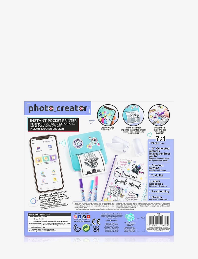Studio Creator - PHOTO CREATOR Instant Pocket Printer - birthday gifts - multicolor - 1