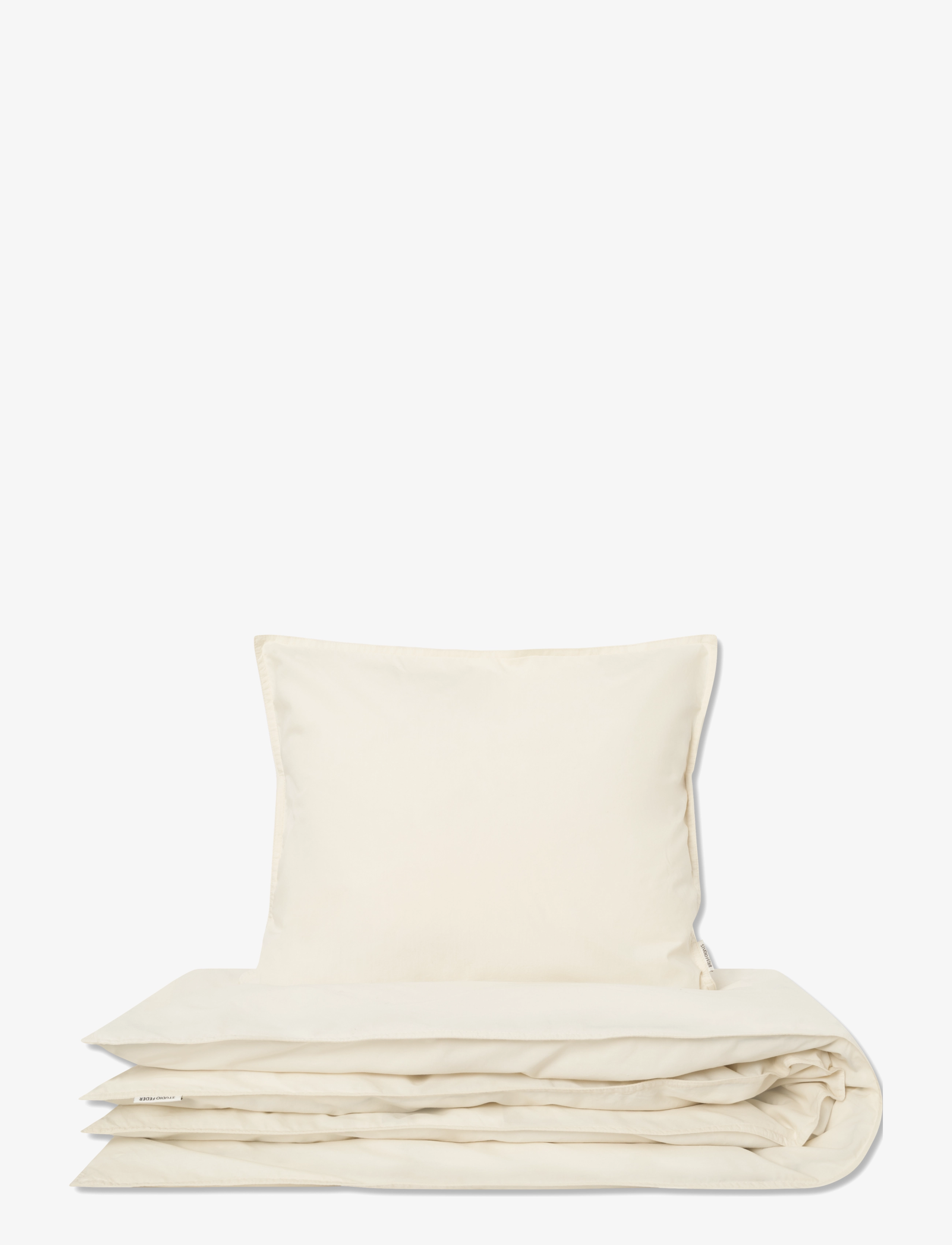 STUDIO FEDER Sengetøj, Bed Sæt, Creme, Str: 140X200;60X63CM