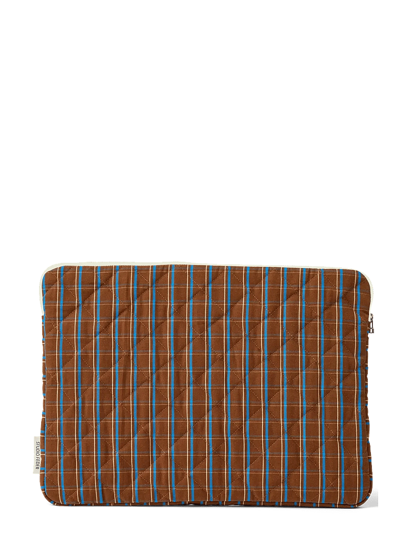 STUDIO FEDER - LARA LAPTOP CASE - COTTON - computertasker & computer sleeves - chestnut - 0