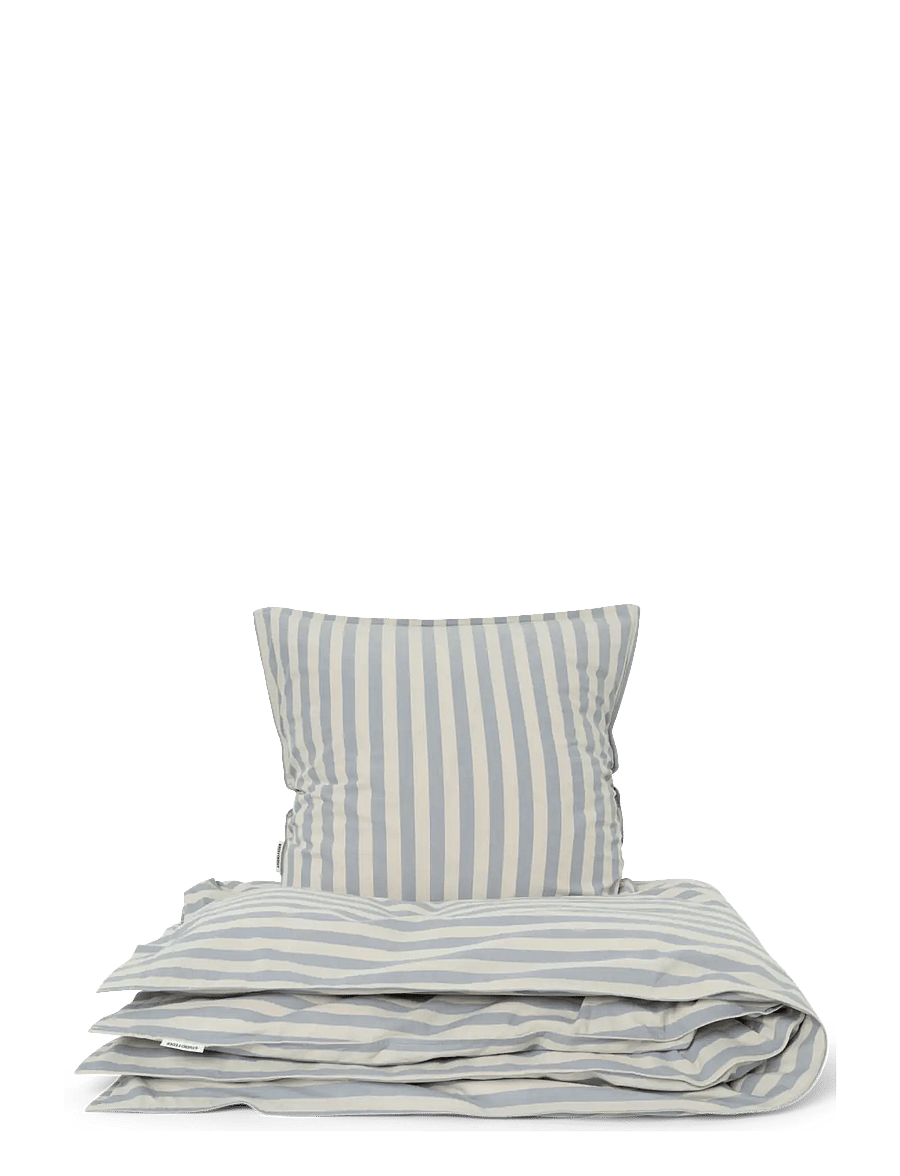 STUDIO FEDER - BABY BEDDING - PERCALE - bettwäsche-set - pale blue stripe - 0