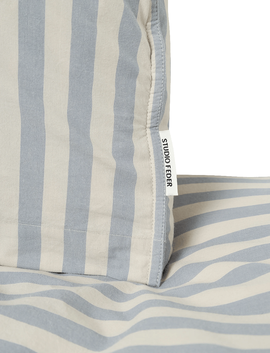 STUDIO FEDER - BABY BEDDING - PERCALE - bettwäsche-set - pale blue stripe - 2