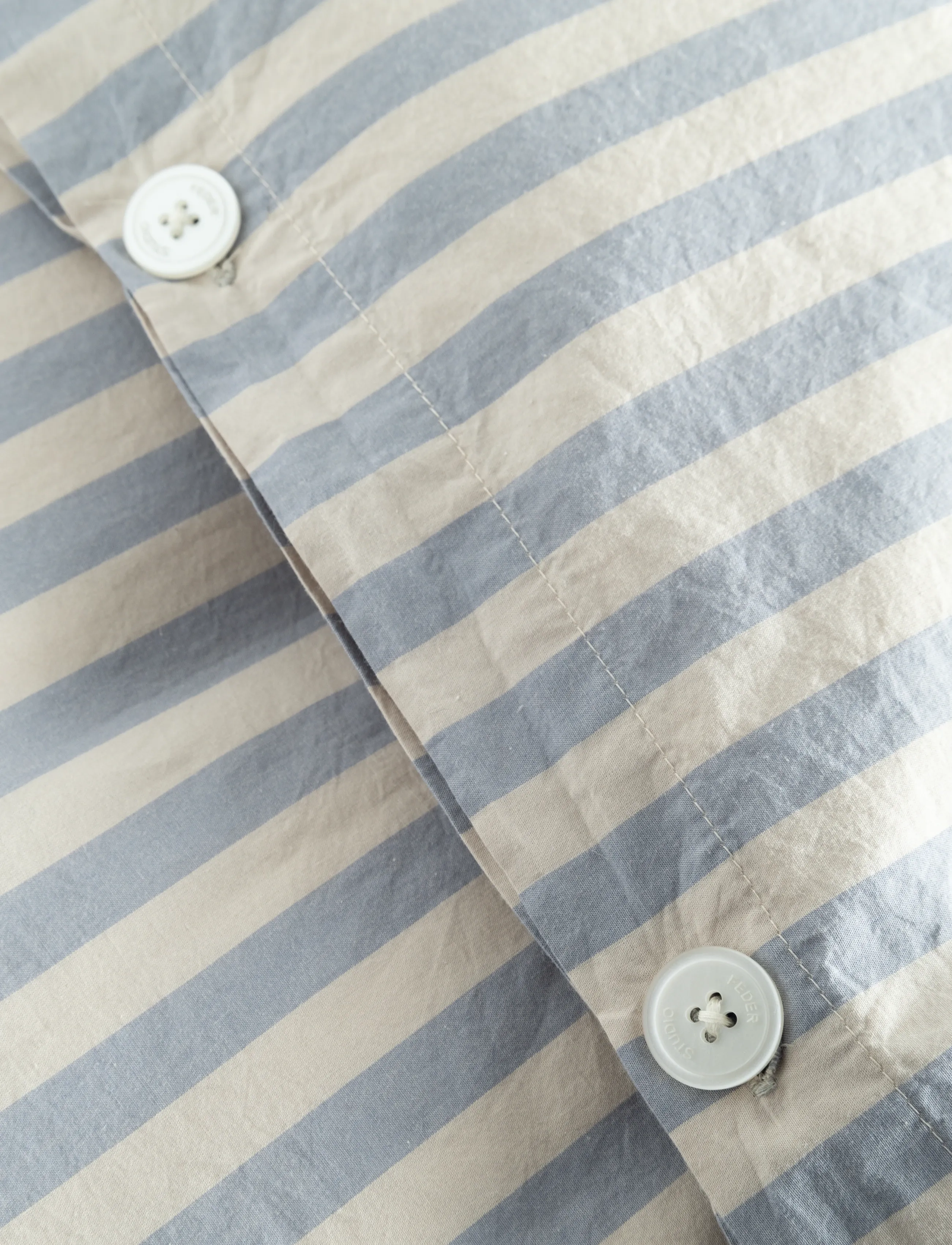 STUDIO FEDER - BABY BEDDING - PERCALE - bettwäsche-set - pale blue stripe - 3