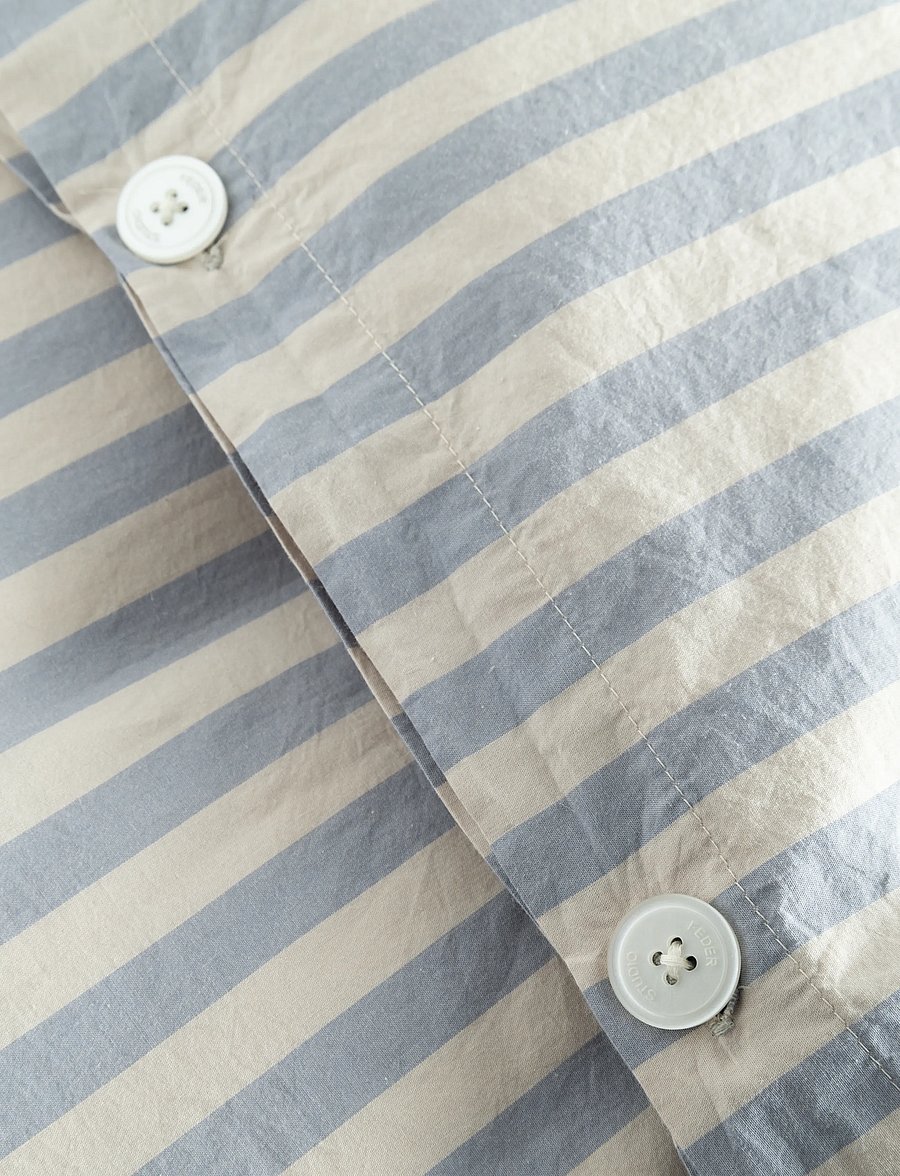 STUDIO FEDER - BABY BEDDING - PERCALE - bettwäsche-set - pale blue stripe - 3
