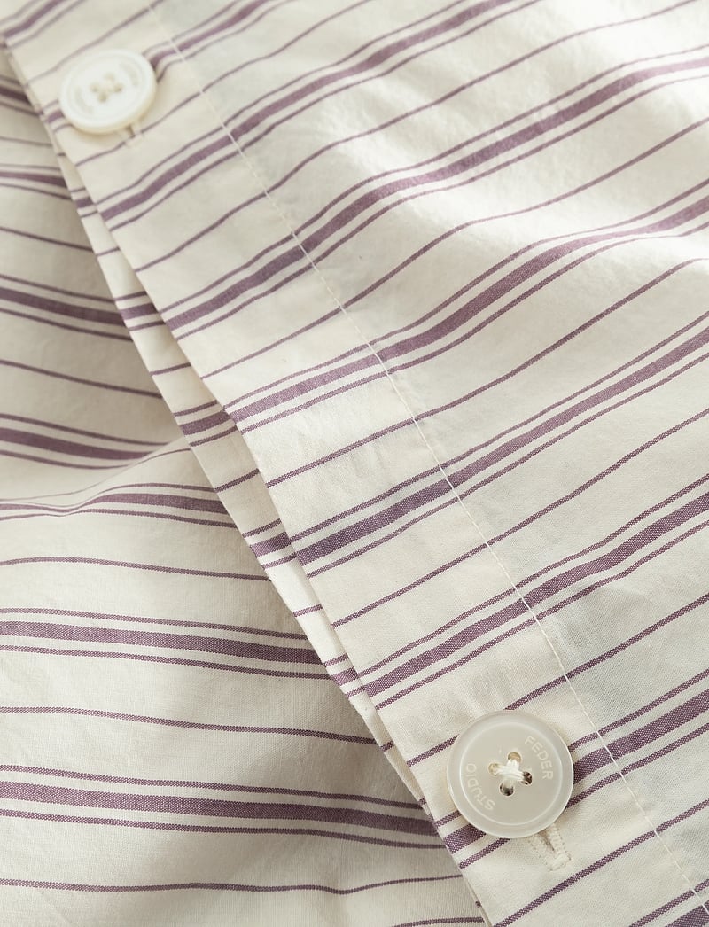 STUDIO FEDER - BABY BEDDING - PINK TINT - sengesæt - tented stripe - 3