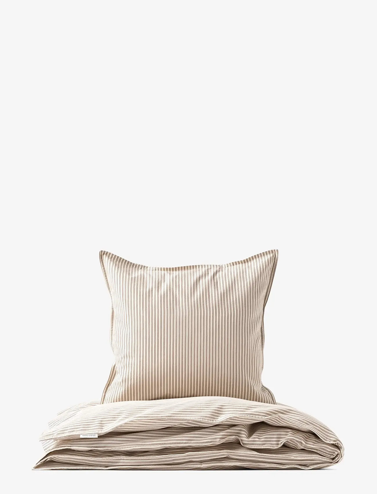 STUDIO FEDER - ADULT BEDDING - sengesæt - brown beach stripe - 1