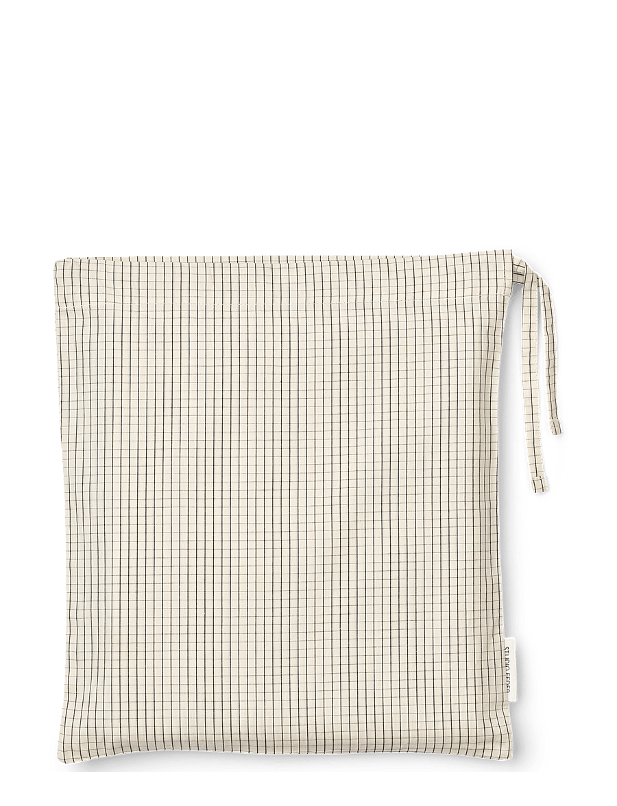 STUDIO FEDER - SENGETØJ - køb efter pris - creme black plaid - 2