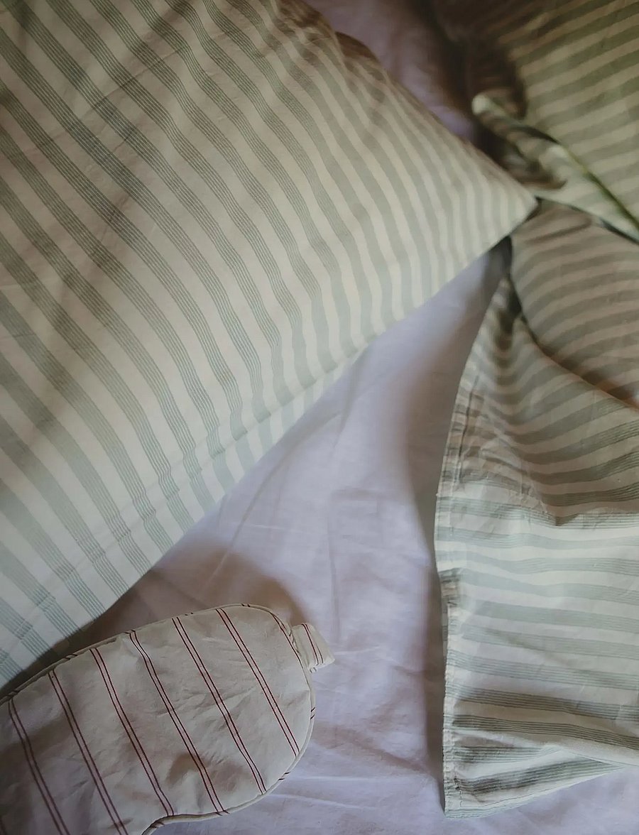 STUDIO FEDER - BEDDING - voodiriiete komplektid - soft mint stripe - 4