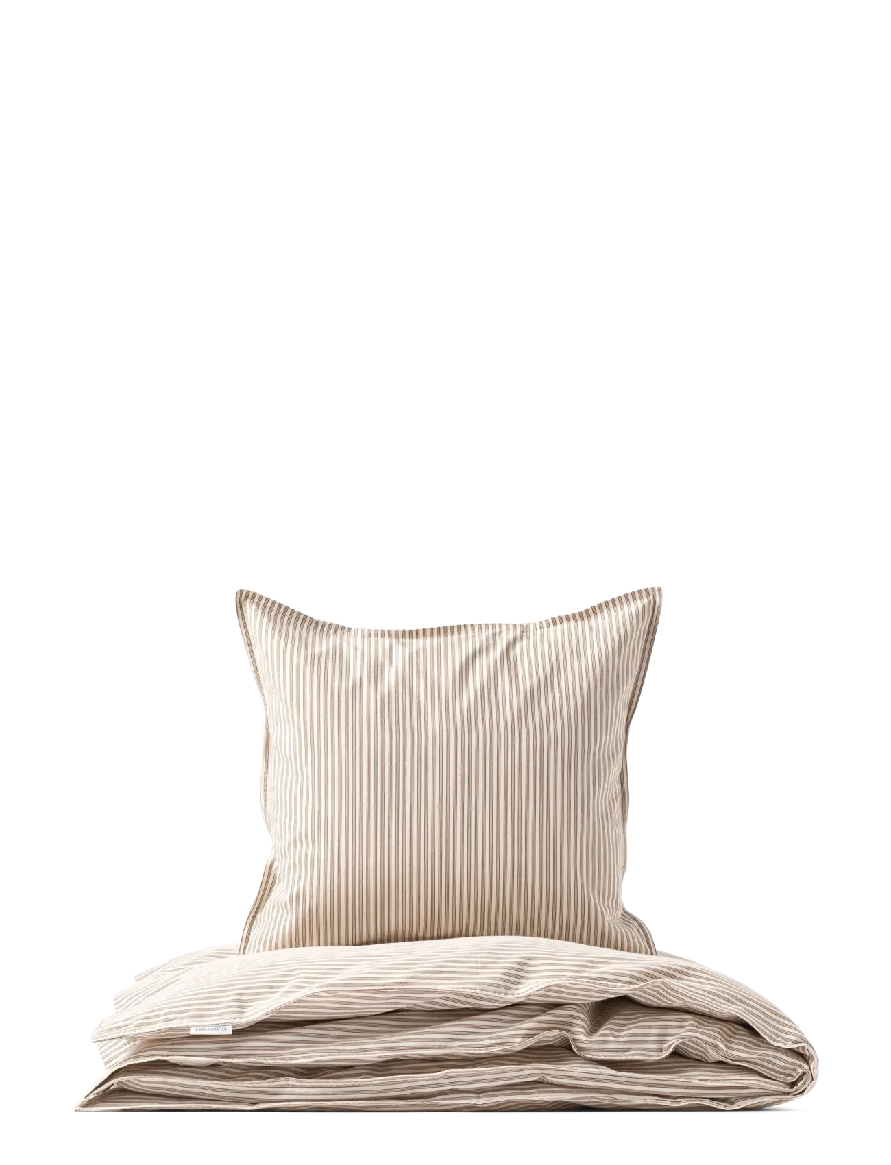 STUDIO FEDER Adult Bedding - Textiles - BROWN BEACH STRIPE / cream