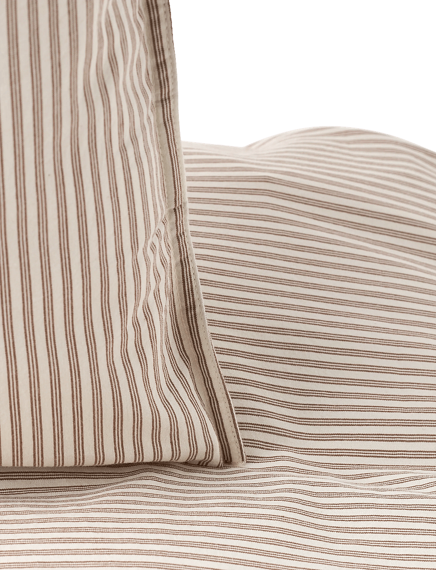 STUDIO FEDER - BEDDING - EXTRA LENGTH - voodiriiete komplektid - brown beach stripe - 4