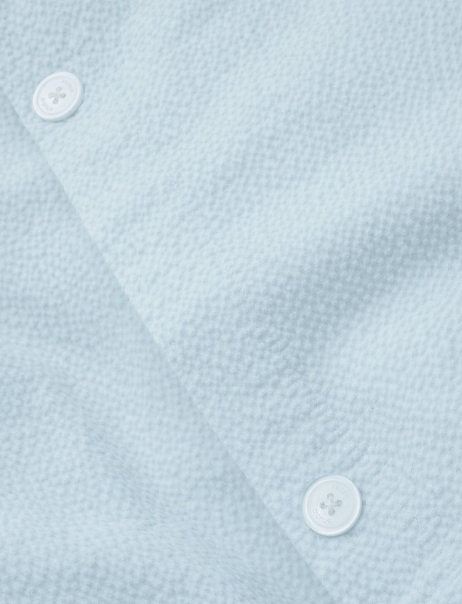 STUDIO FEDER - ADULT BEDDING EXTRA LENGTH - SEERSUCKER - voodiriiete komplektid - ballad blue - 5