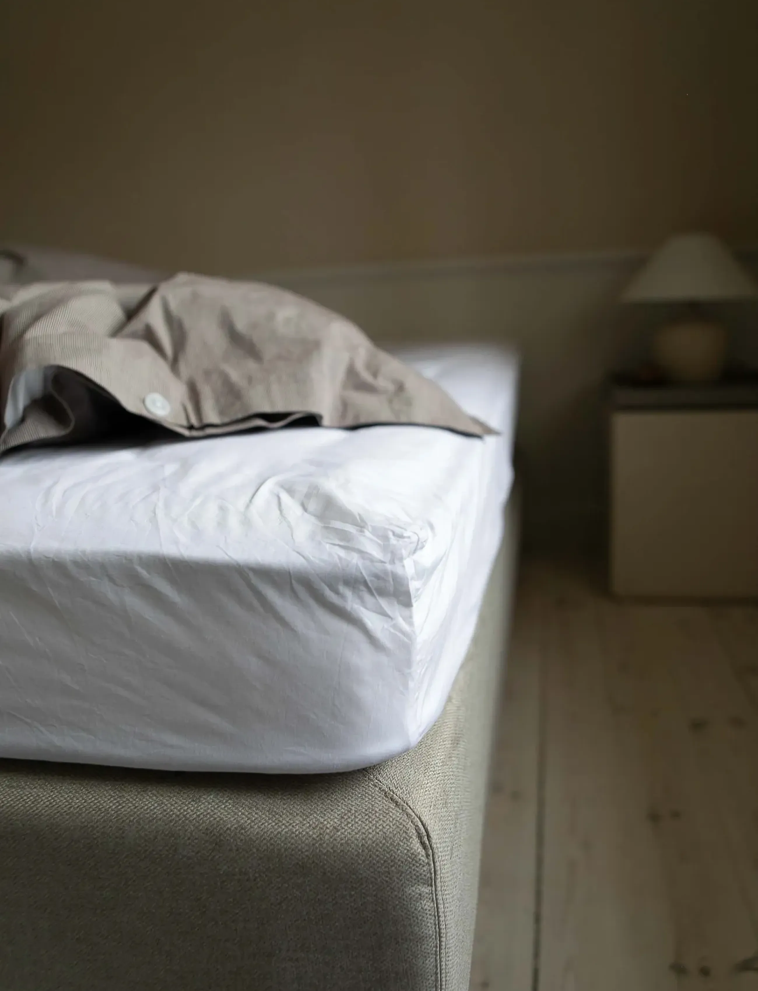 STUDIO FEDER Faconlagen, 160X200X30 cm, Sheets, Weiß - Fitted Bed Homeware