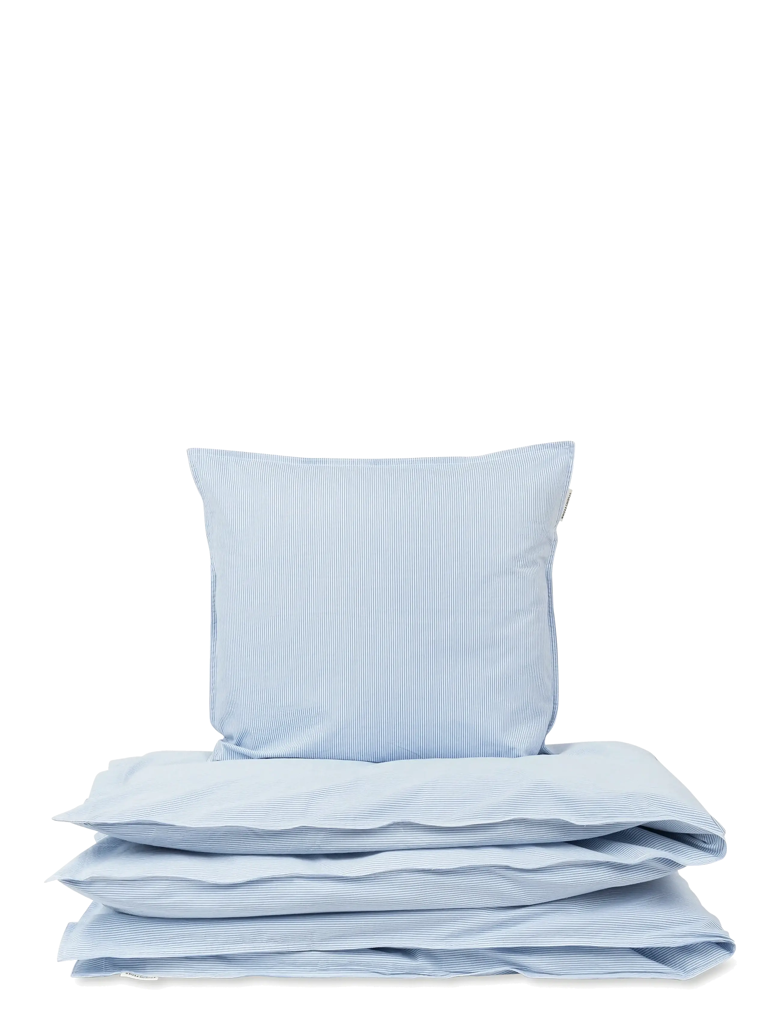 STUDIO FEDER ADULT BEDDING - PERCALE - Textilier - MILK STRIPE / blue
