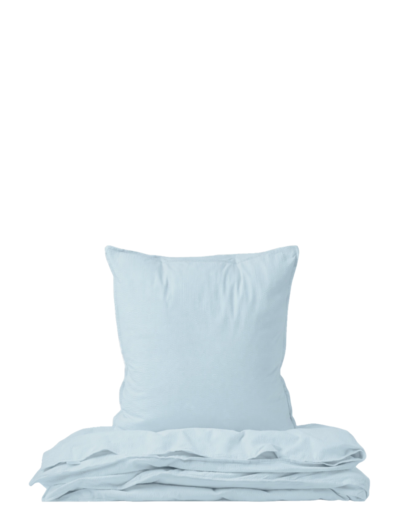 STUDIO FEDER Adult Bedding Swedish Size Seersucker, Bed Sæt, Blå, Str: 150X210/50X60CM