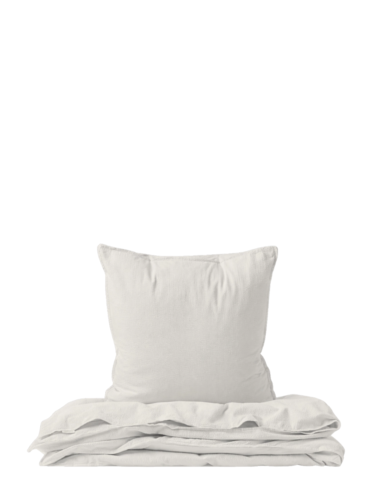 STUDIO FEDER Adult Bedding Swedish Size Seersucker, Bed Sæt, Creme, Str: 150X210/50X60CM