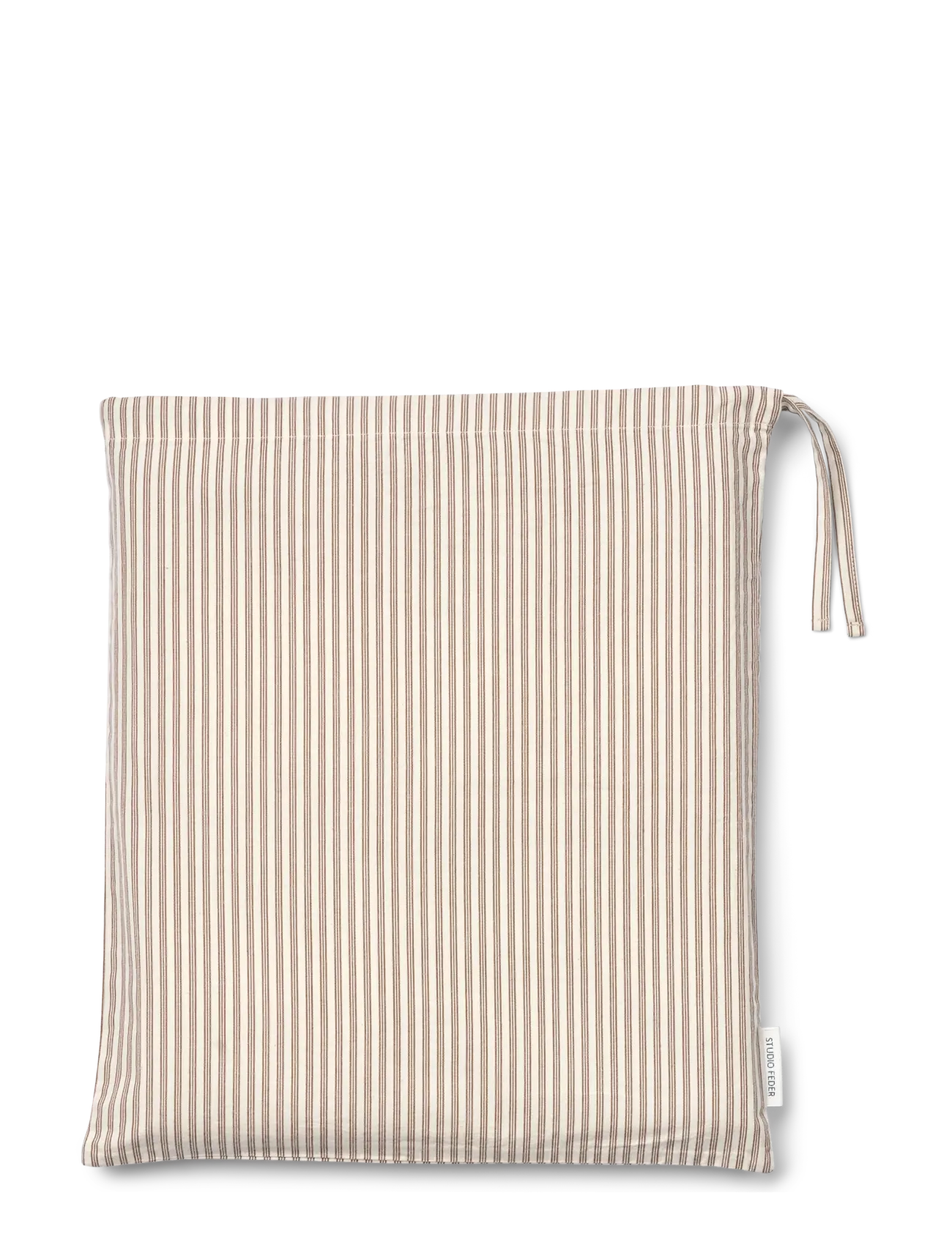 STUDIO FEDER - ADULT PILLOW CASE - pudebetræk - brown beach stripe - 1