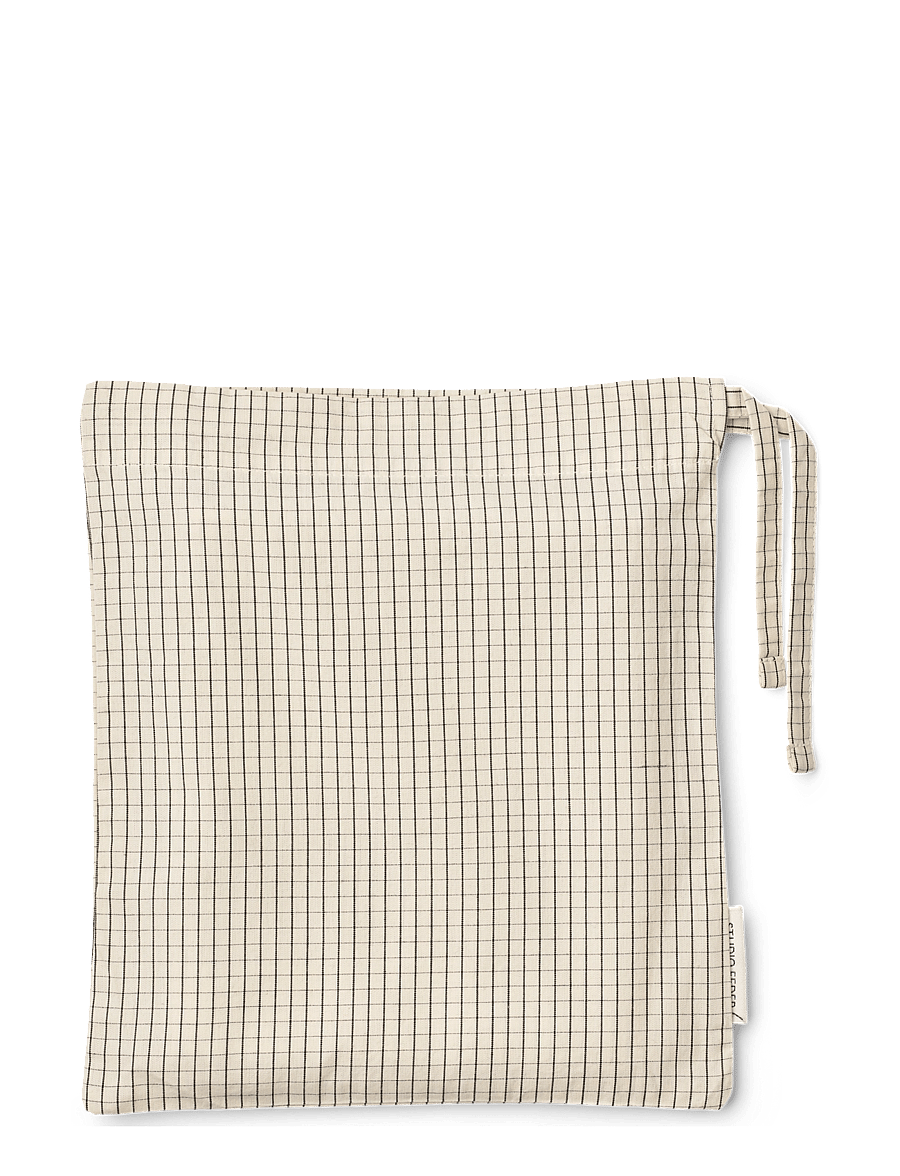 STUDIO FEDER - PILLOW CASE - PERCALE - padjapüürid - creme black plaid - 2
