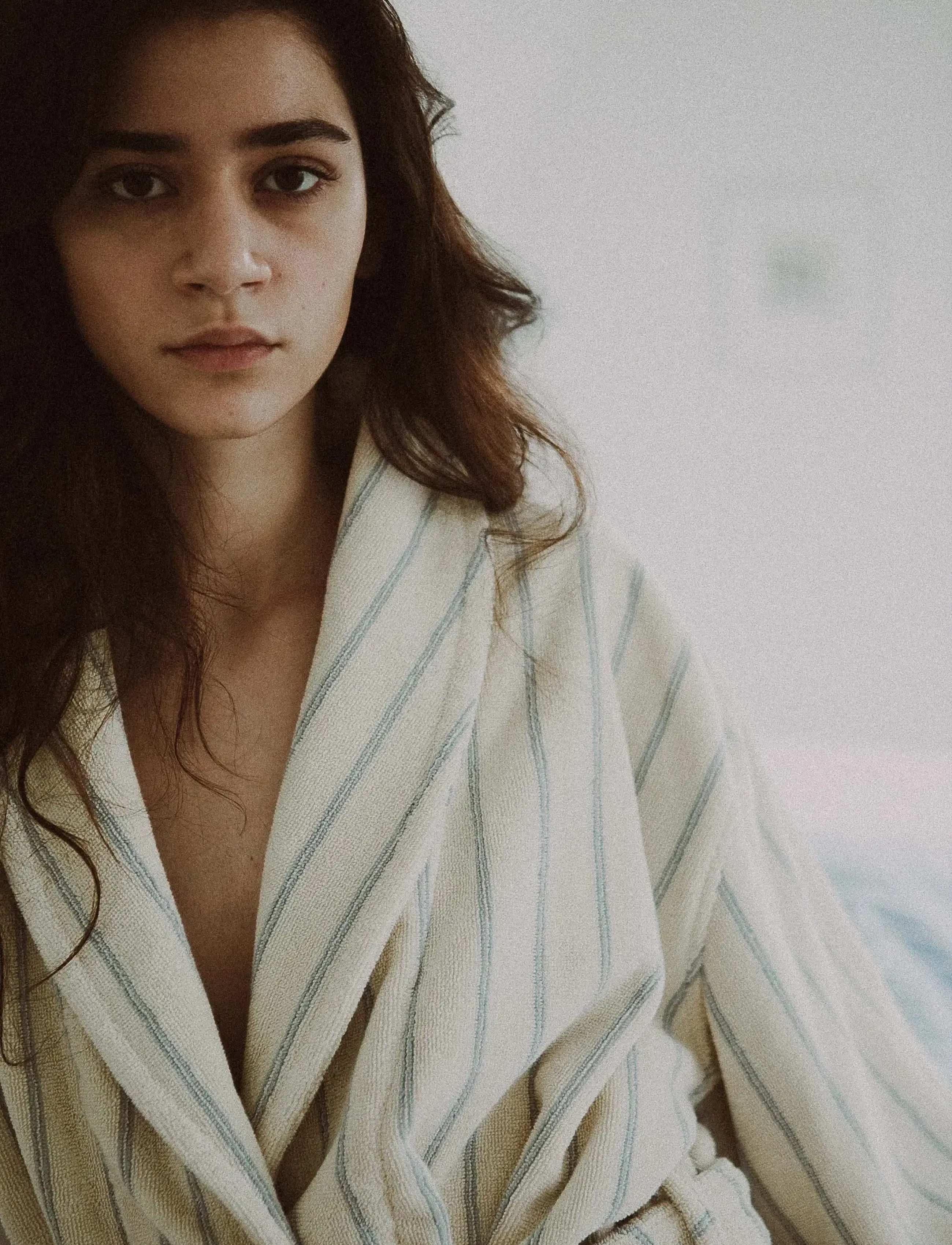 STUDIO FEDER MIA BATHROBE - View all - WATER RAIN / cream