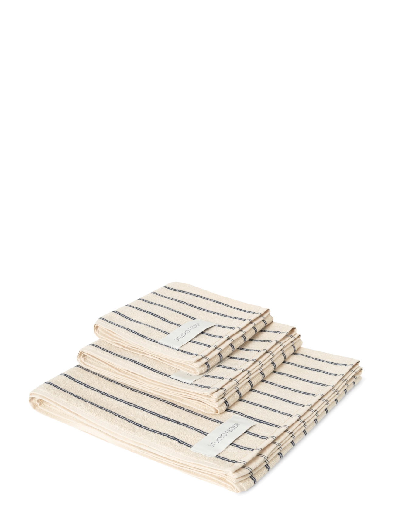 STUDIO FEDER UNA TOWEL 12-PACK - Baðhandklæði - NAVY RAIN / cream