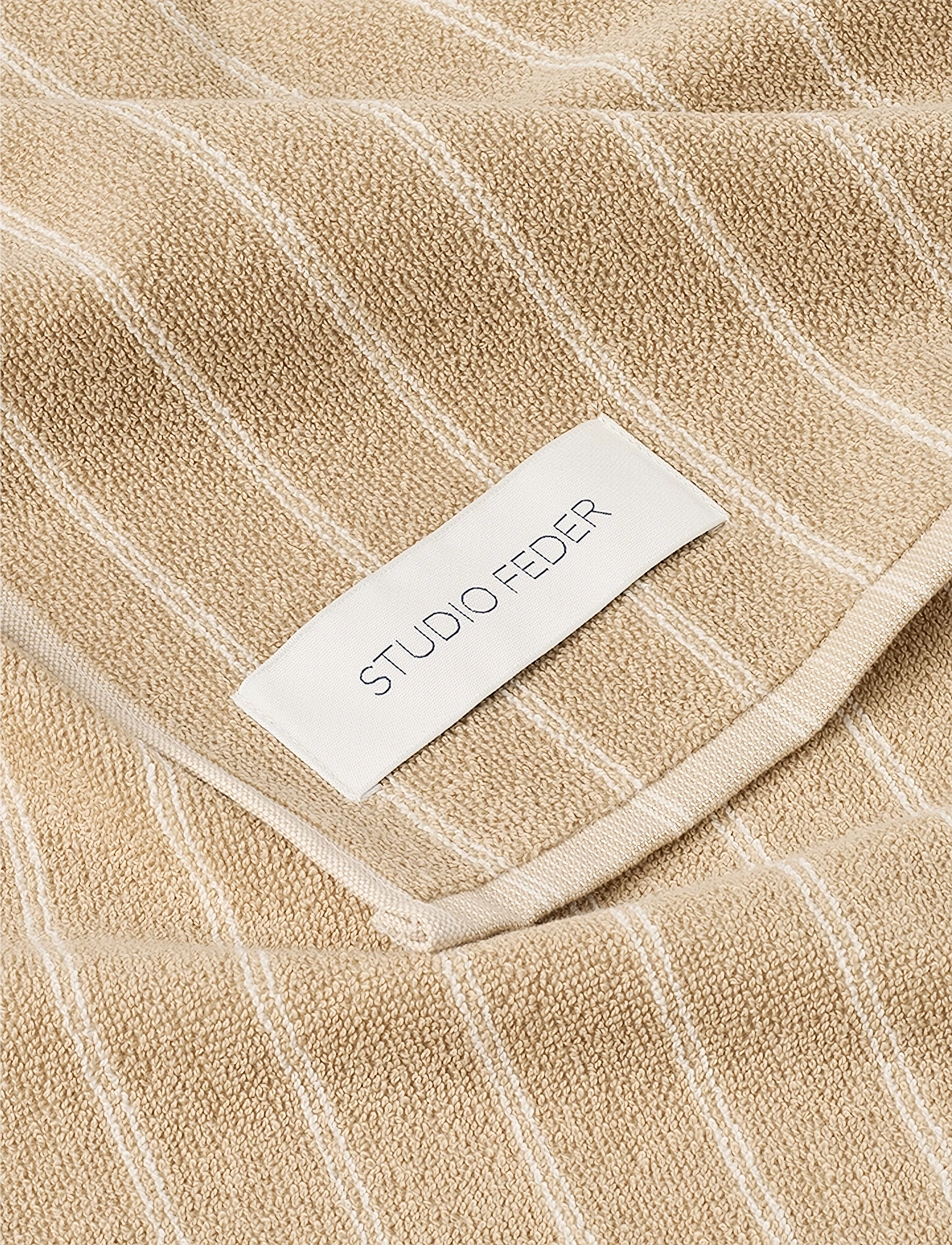 STUDIO FEDER - UNA TOWEL - shop by price - sand beige rain - 2