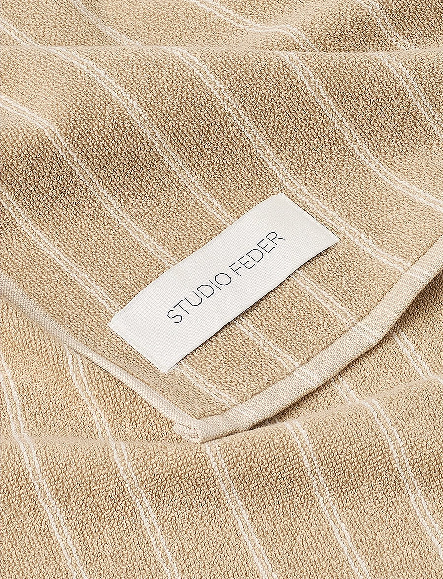 STUDIO FEDER - UNA TOWEL - shop by price - sand beige rain - 2