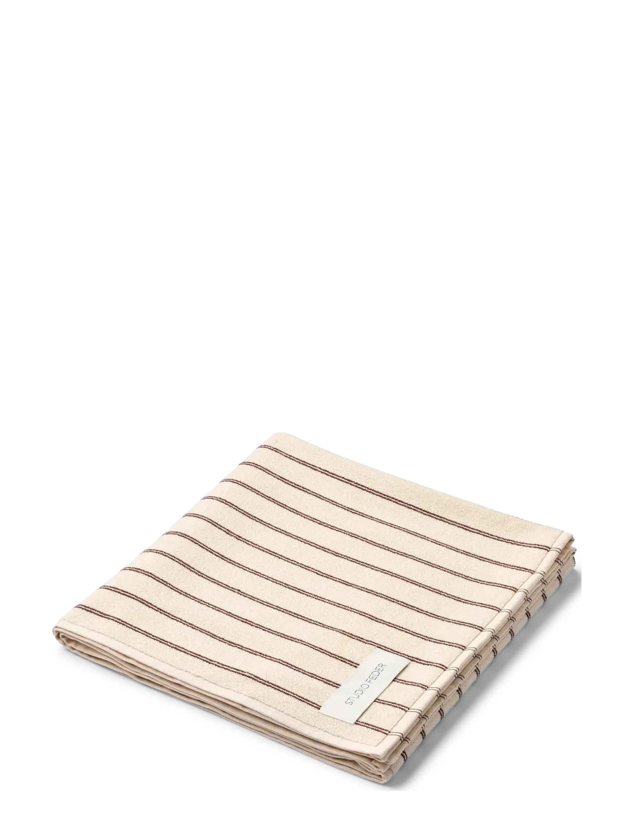 STUDIO FEDER Una Håndklæde, 50X 100 cm, Beige, Håndklæder & Badehåndklæder > Badehåndklæder, Unisex