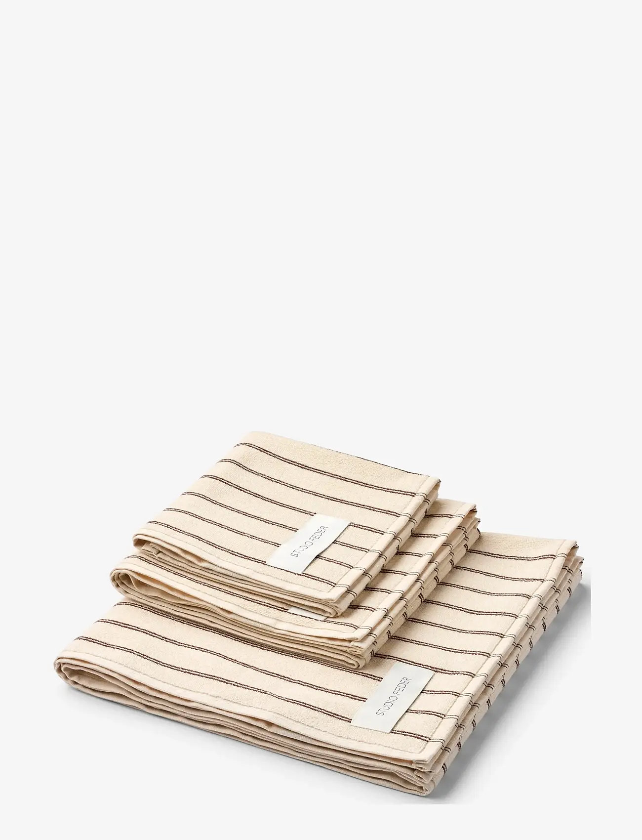 STUDIO FEDER - UNA TOWEL - badehåndklæder - brown rain - 1
