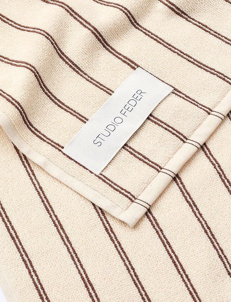 STUDIO FEDER - UNA TOWEL - badehåndklæder - brown rain - 2