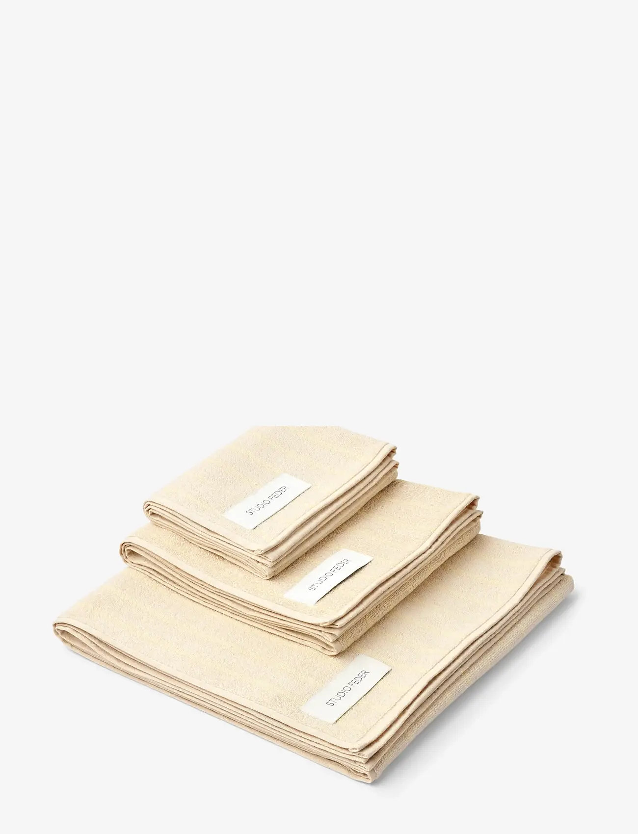 STUDIO FEDER - UNA TOWEL - laveste priser - lemon rain - 1