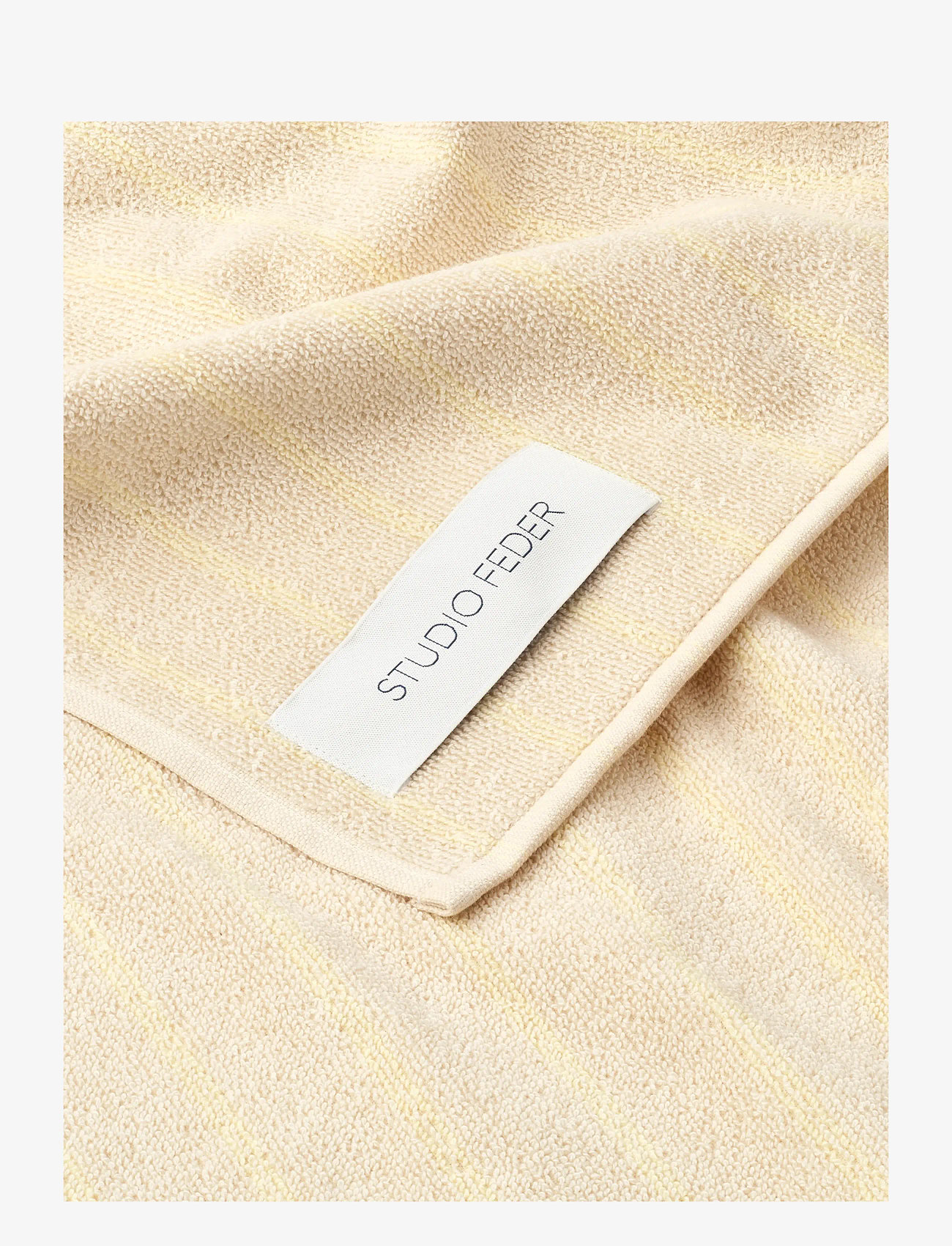 STUDIO FEDER - UNA TOWEL - laveste priser - lemon rain - 2