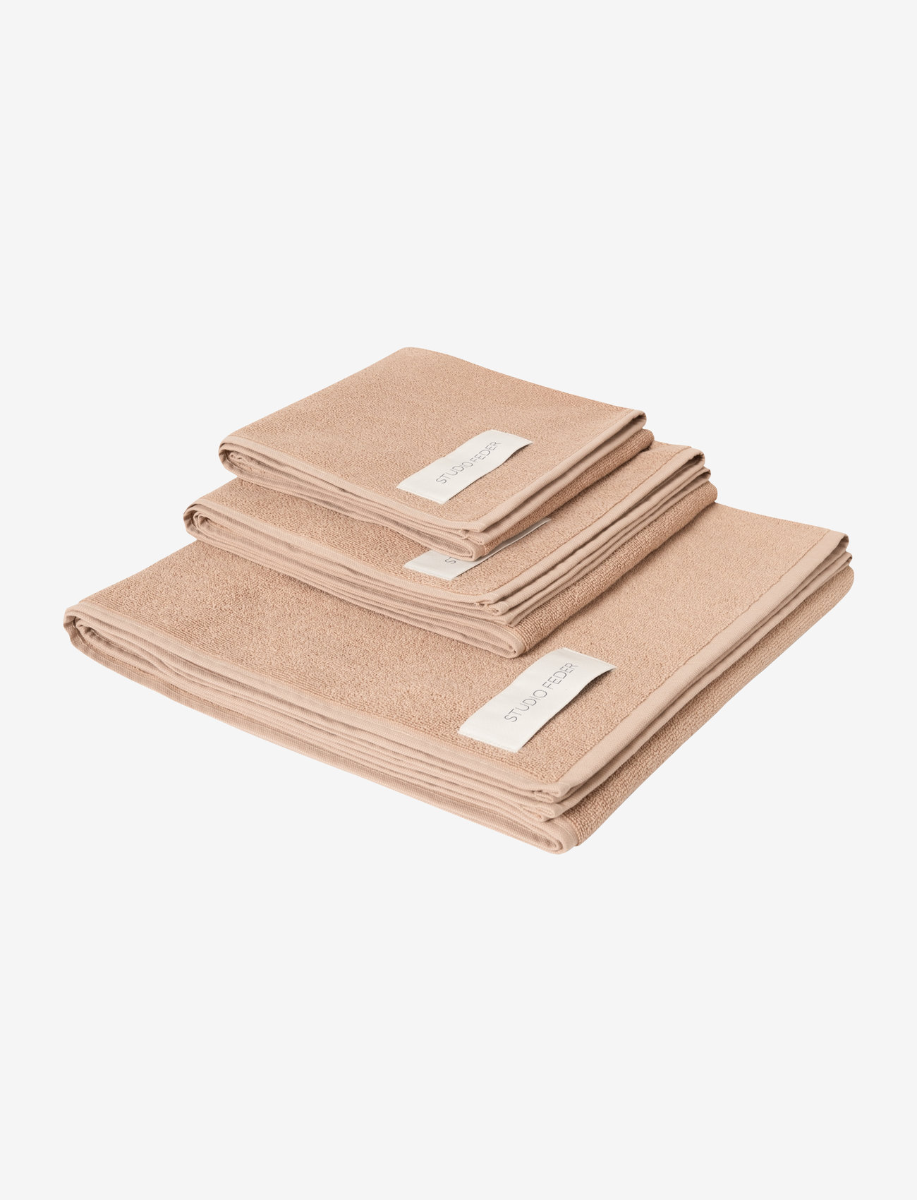 STUDIO FEDER - UNA TOWEL - badlakan - pink sand - 1