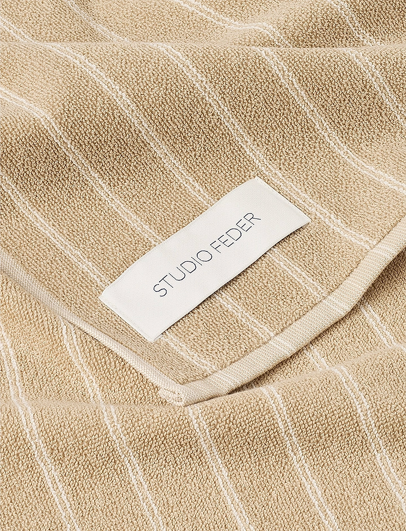 STUDIO FEDER - UNA TOWEL - badehåndklæder - sand beige rain - 1