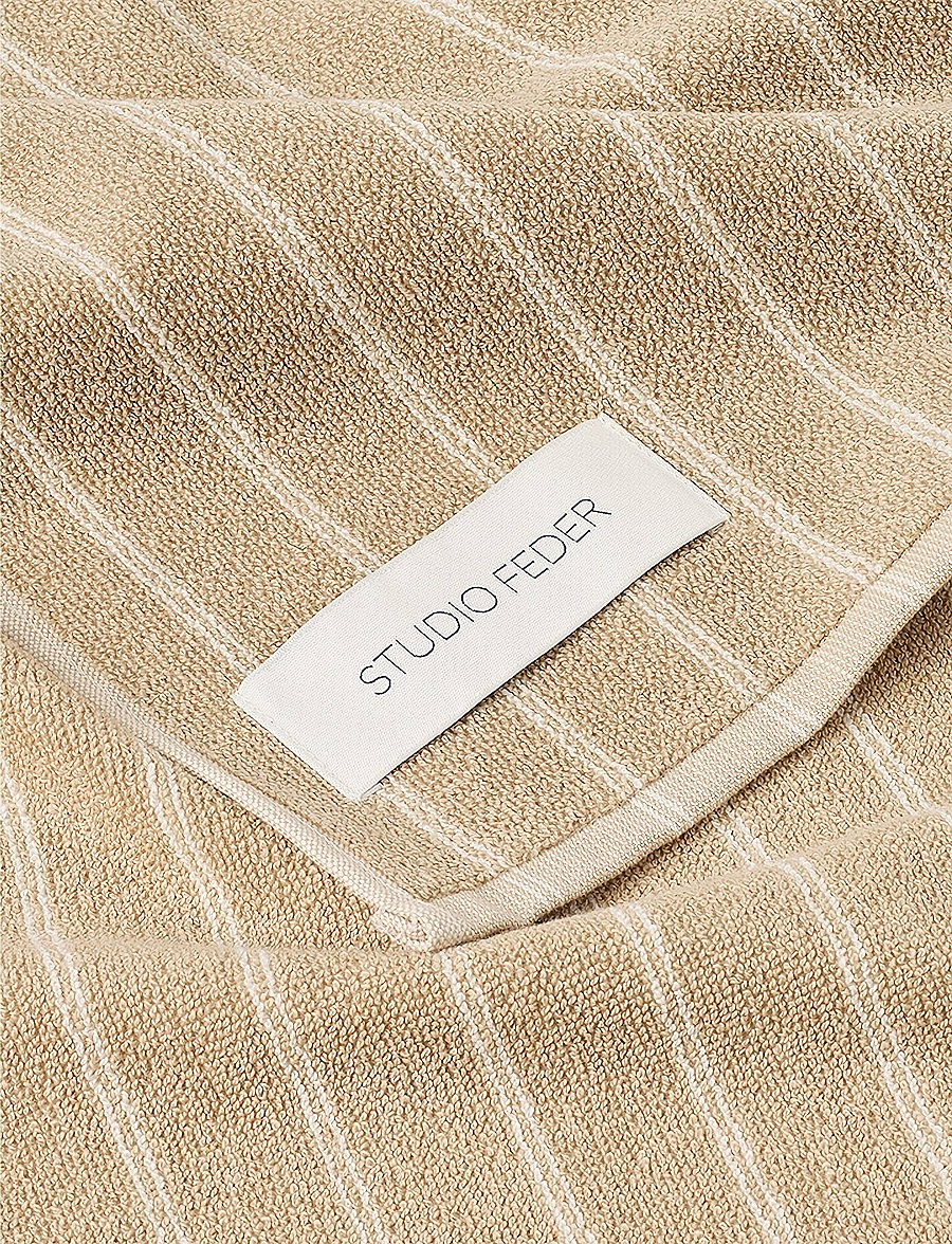 STUDIO FEDER - UNA HÅNDKLÆDE - køb efter pris - sand beige rain - 1