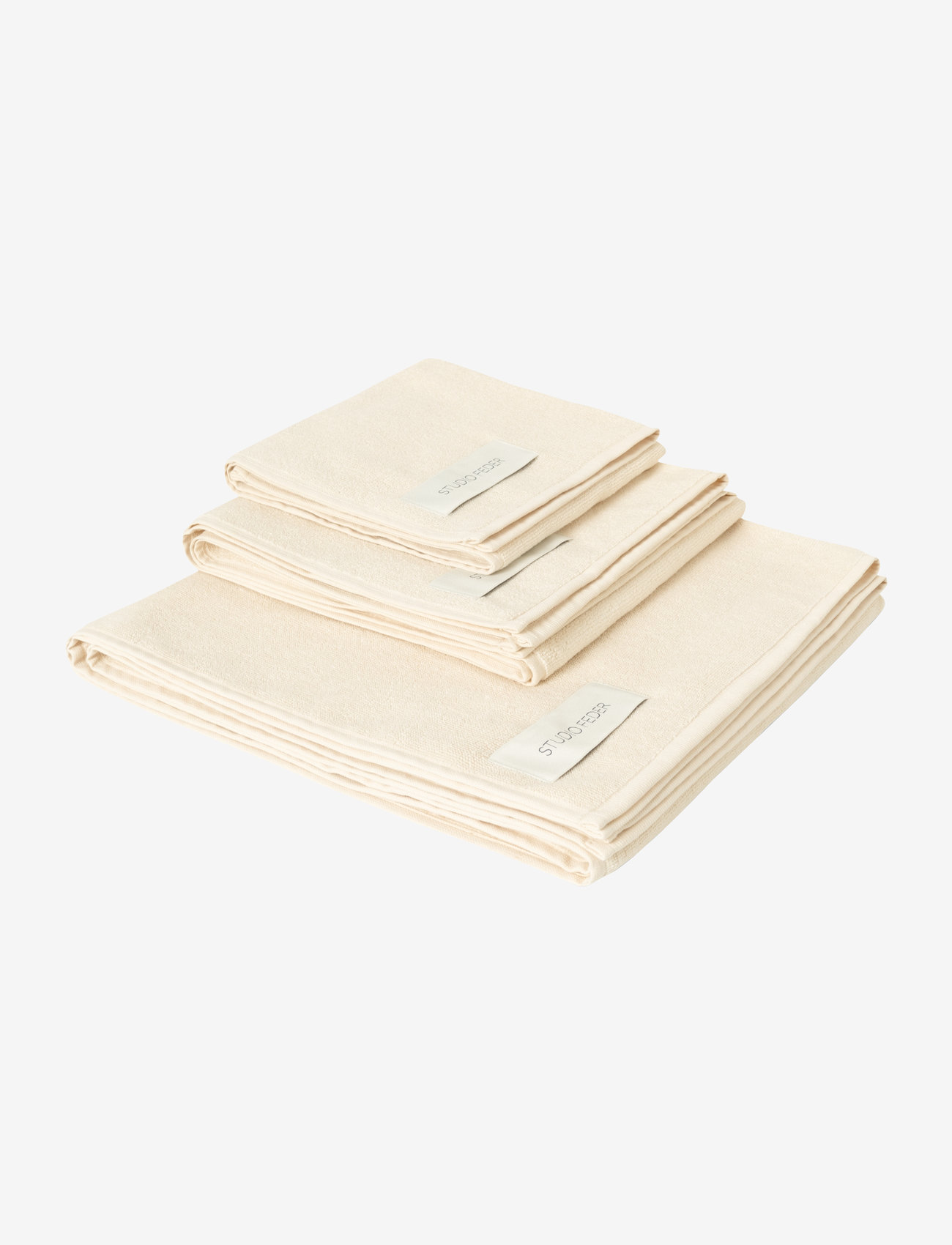 STUDIO FEDER - Una Håndklæde - badehåndklæder - undyed - 0