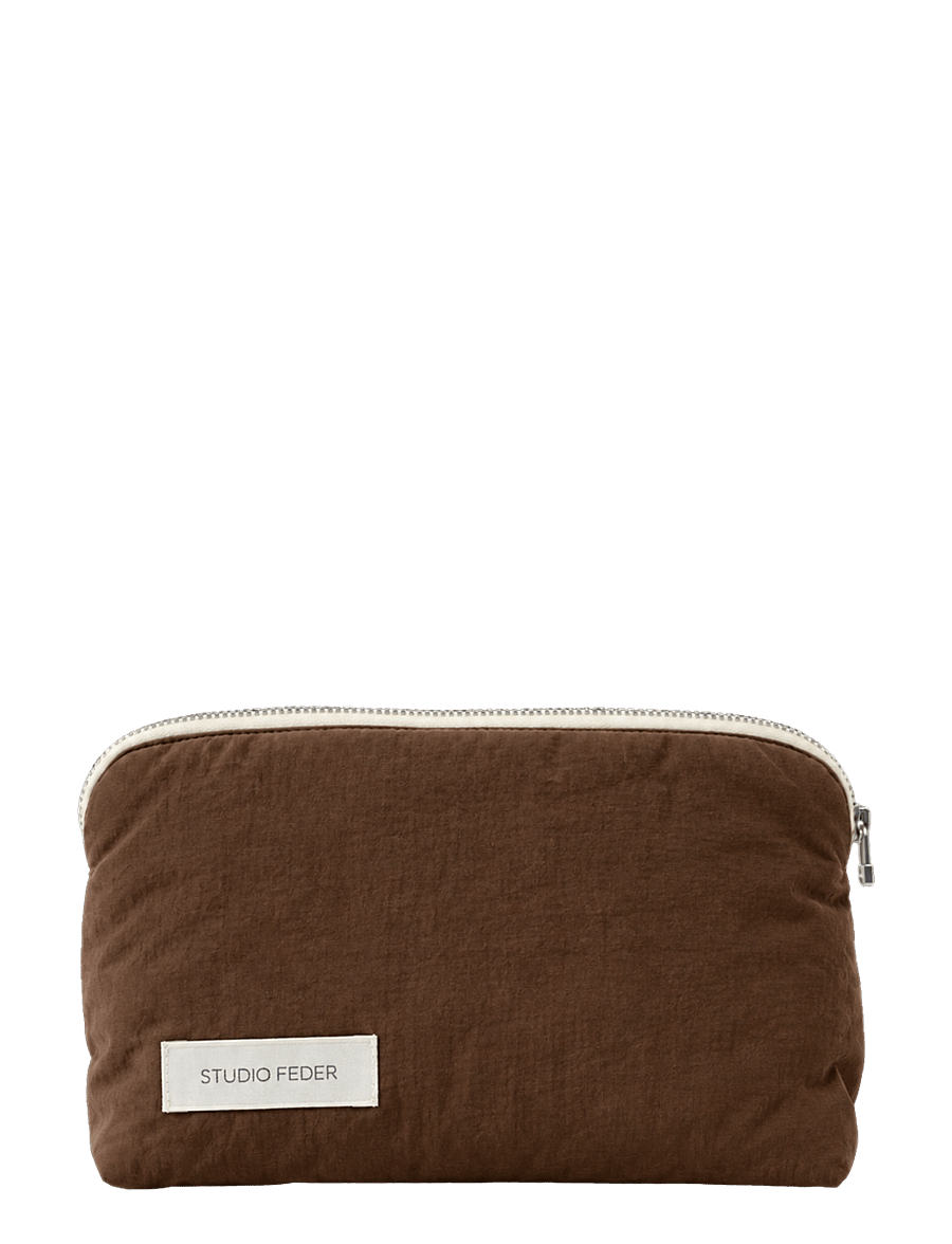 STUDIO FEDER - CELIA MINI TOALETTVÄSKA - necessärer - bark - 1