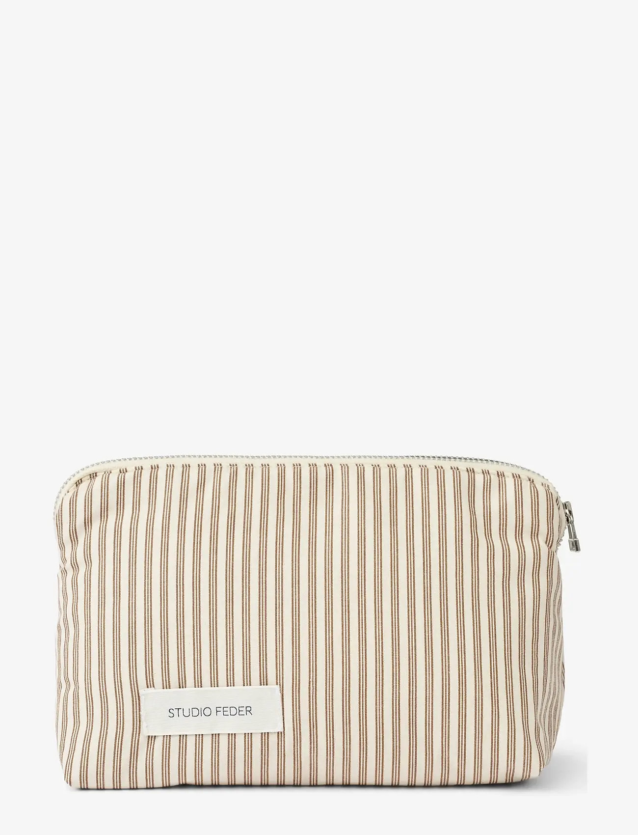 STUDIO FEDER - CELIA MINI TOILETRY BAG - storage bags - brown beach stripe - 0