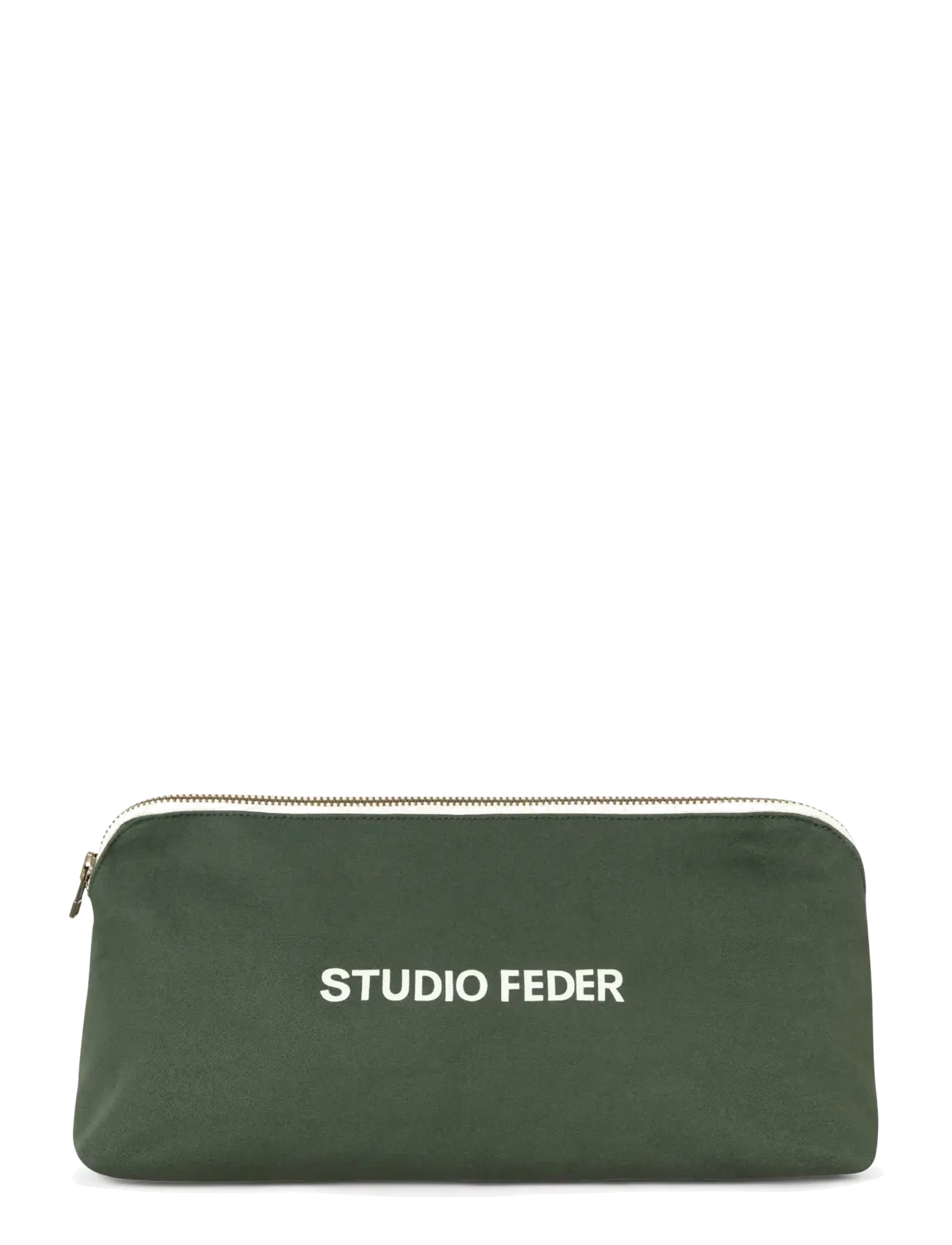STUDIO FEDER Celia Mini Toiletry Tasche - Canvas Grün - 22X12X8CM - Damen