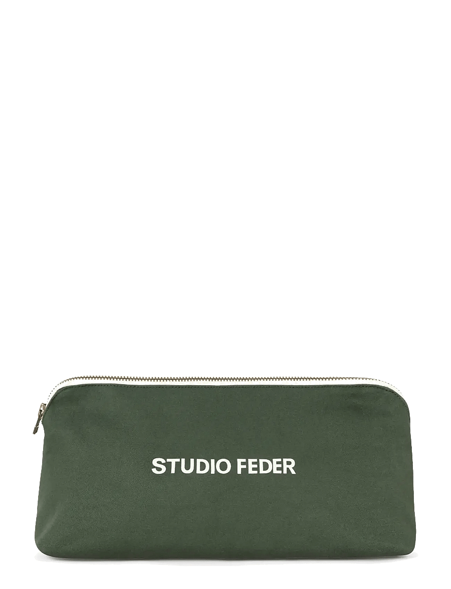STUDIO FEDER - CELIA MINI TOILETRY BAG - CANVAS - kosmetiktaschen - pine - 0
