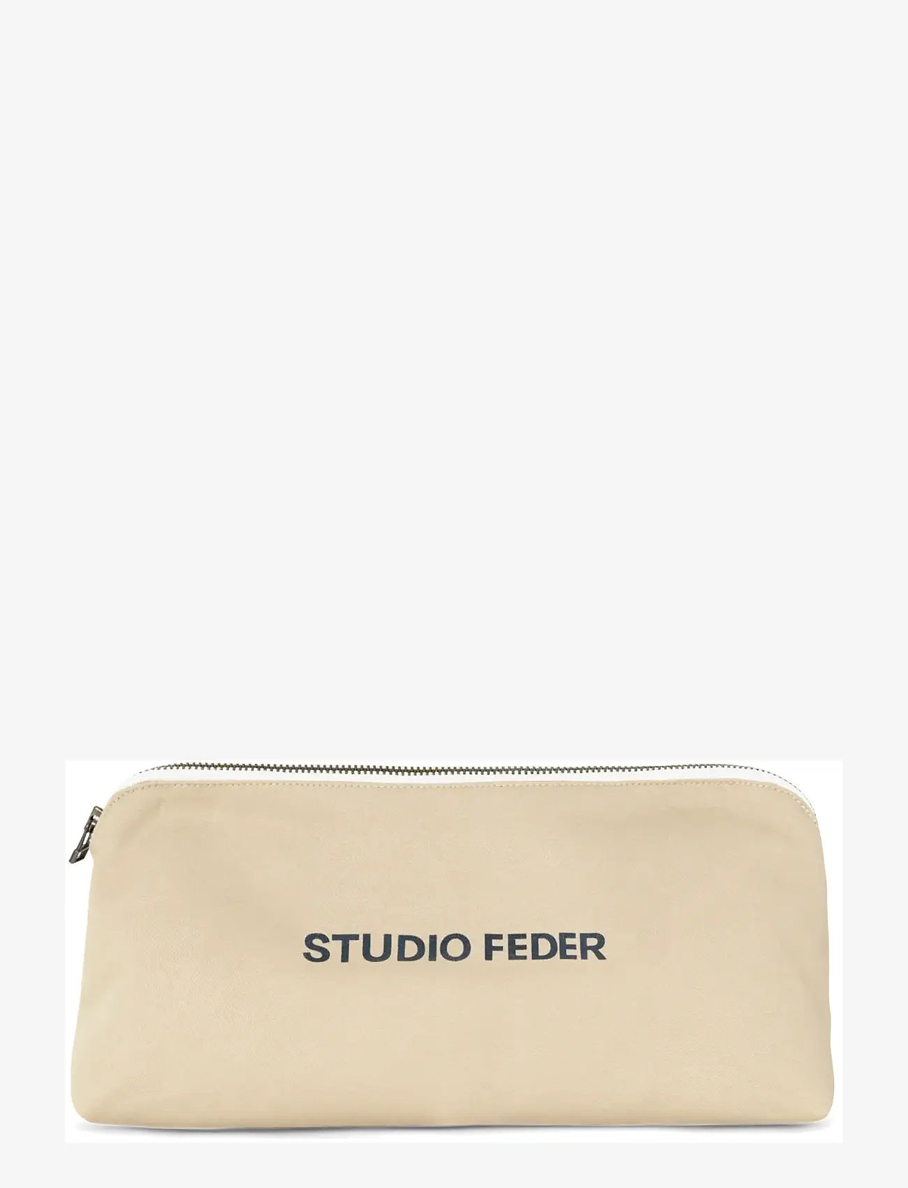 STUDIO FEDER - CELIA MINI TOILETRY BAG - CANVAS - die niedrigsten preise - sand beige - 0