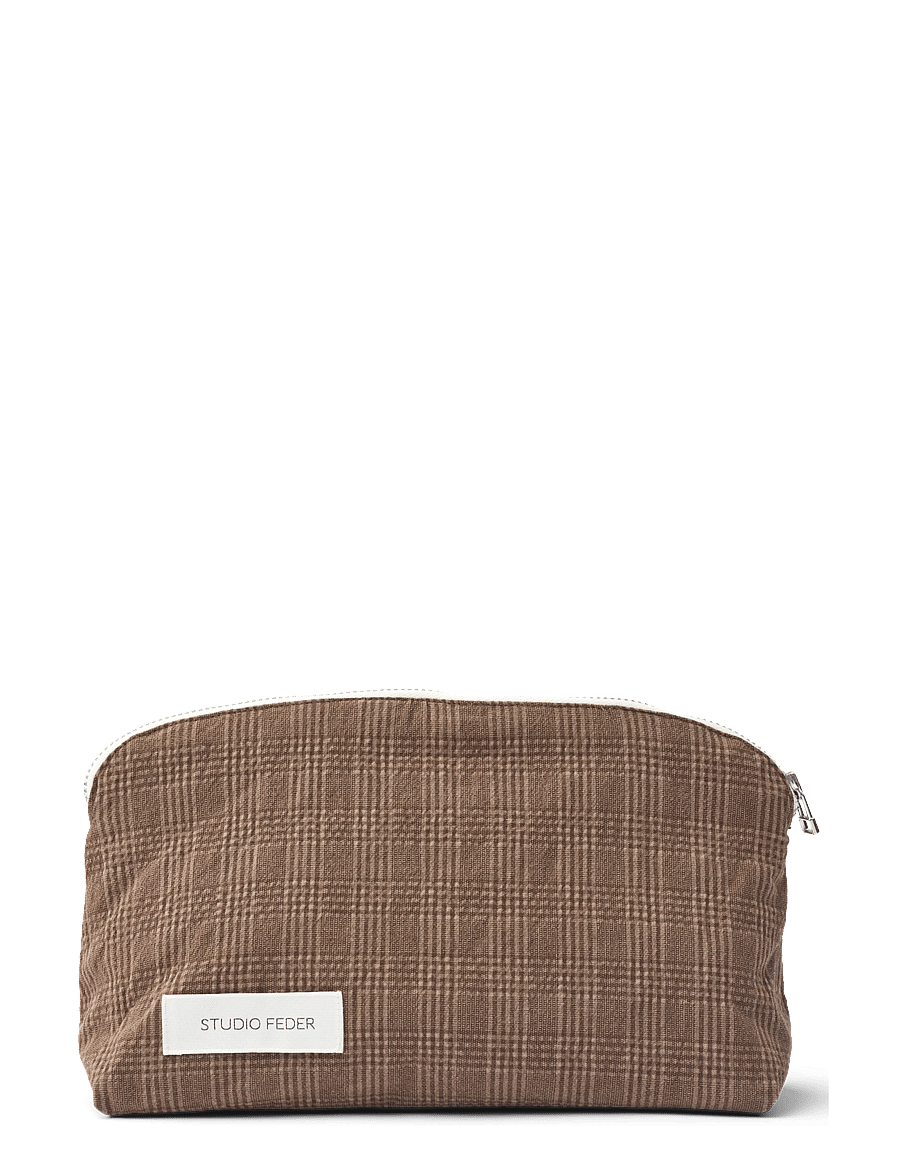 STUDIO FEDER - CELIA MINI TOILETRY BAG - kosmetiktaschen - bruno check - 1